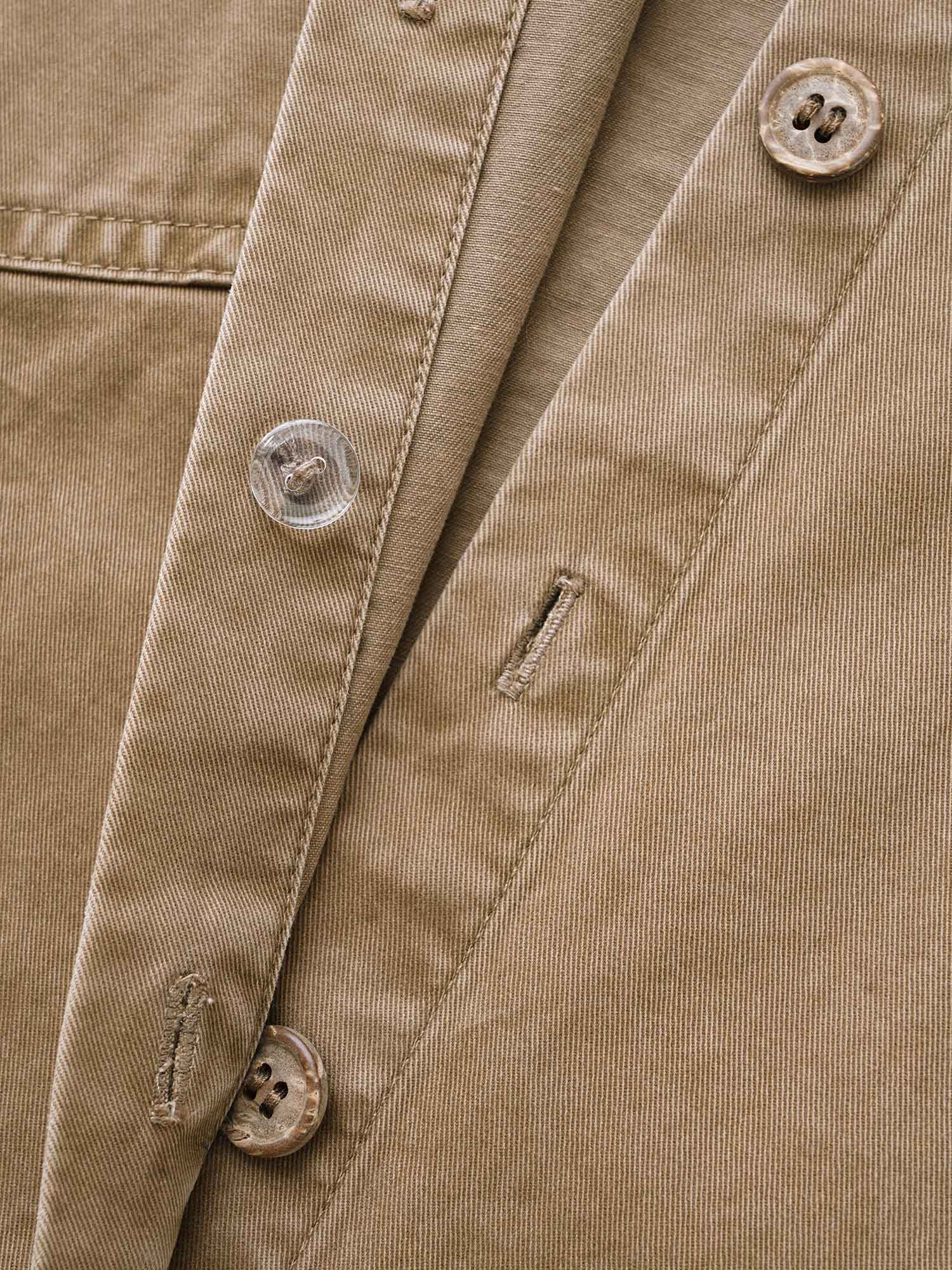 Vintage Patched Pocket Drawstring Shirt - Image 8