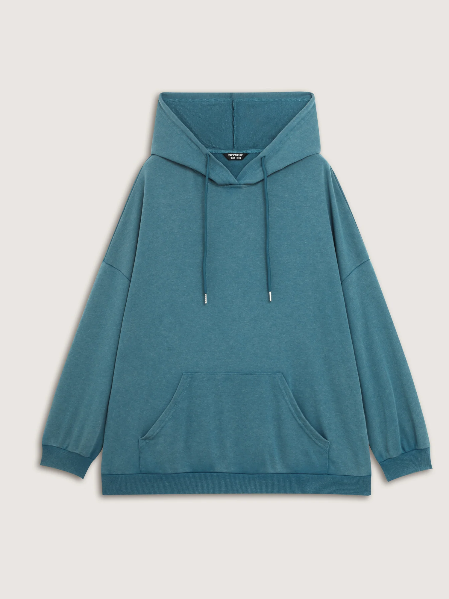 Vintage Pockets Solid Hoodie - Image 7