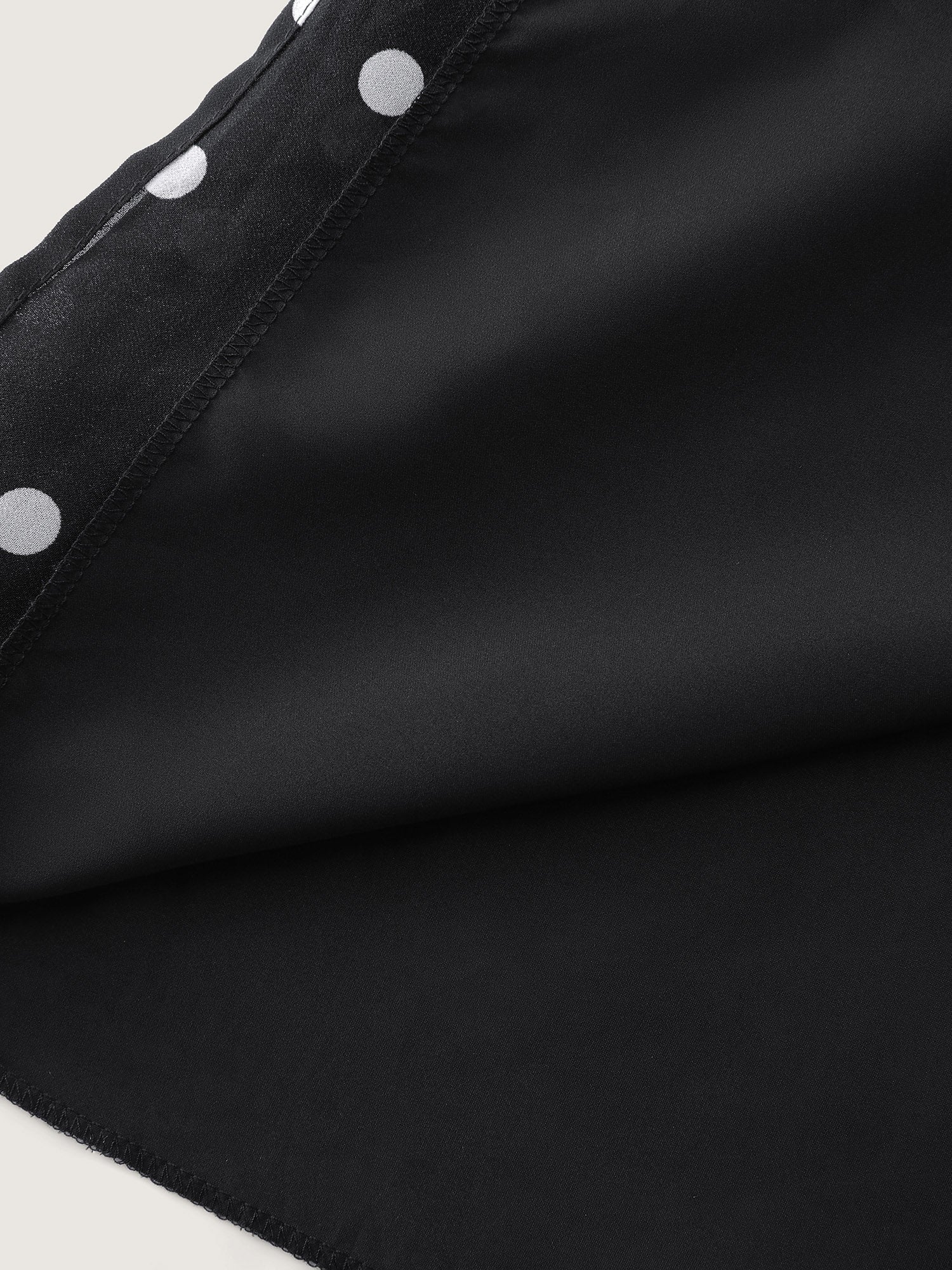 Vintage Polka Dots Puffy Sleeve Midi Dress - Image 6