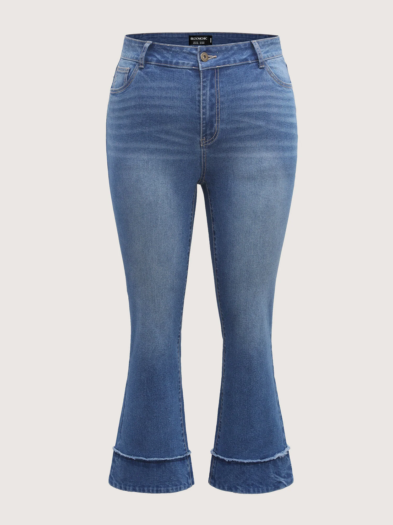 Vintage Raw Hem Bootcut Jeans - Image 7