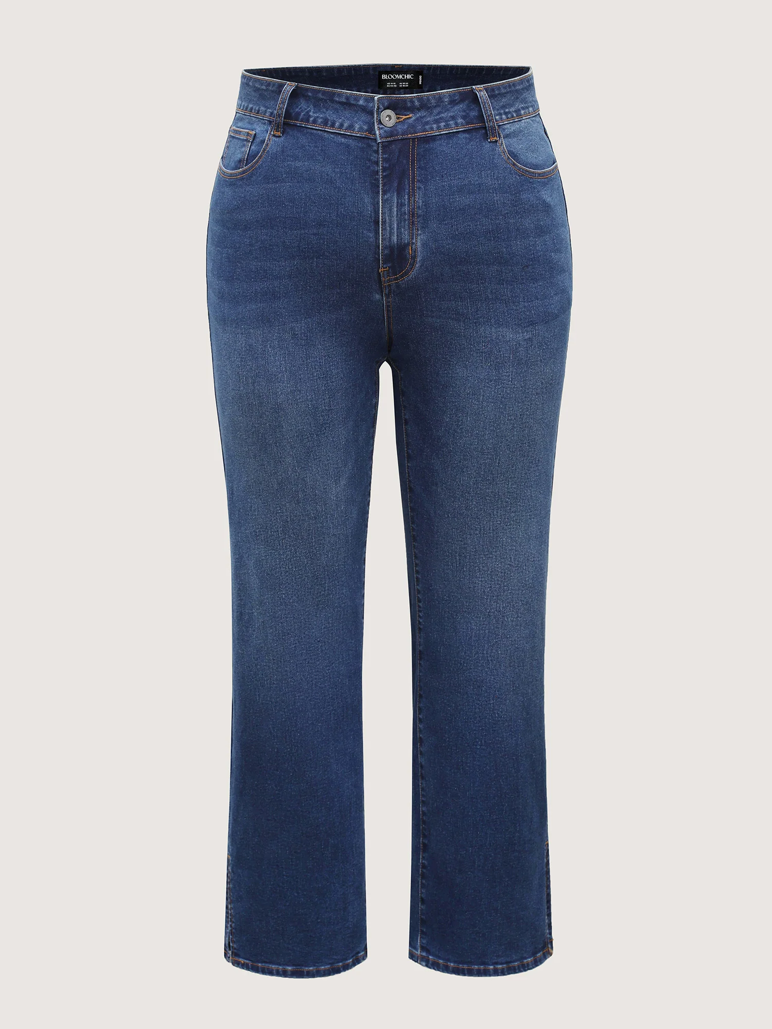 Vintage Split Hem Straight-Leg Jeans - Image 5