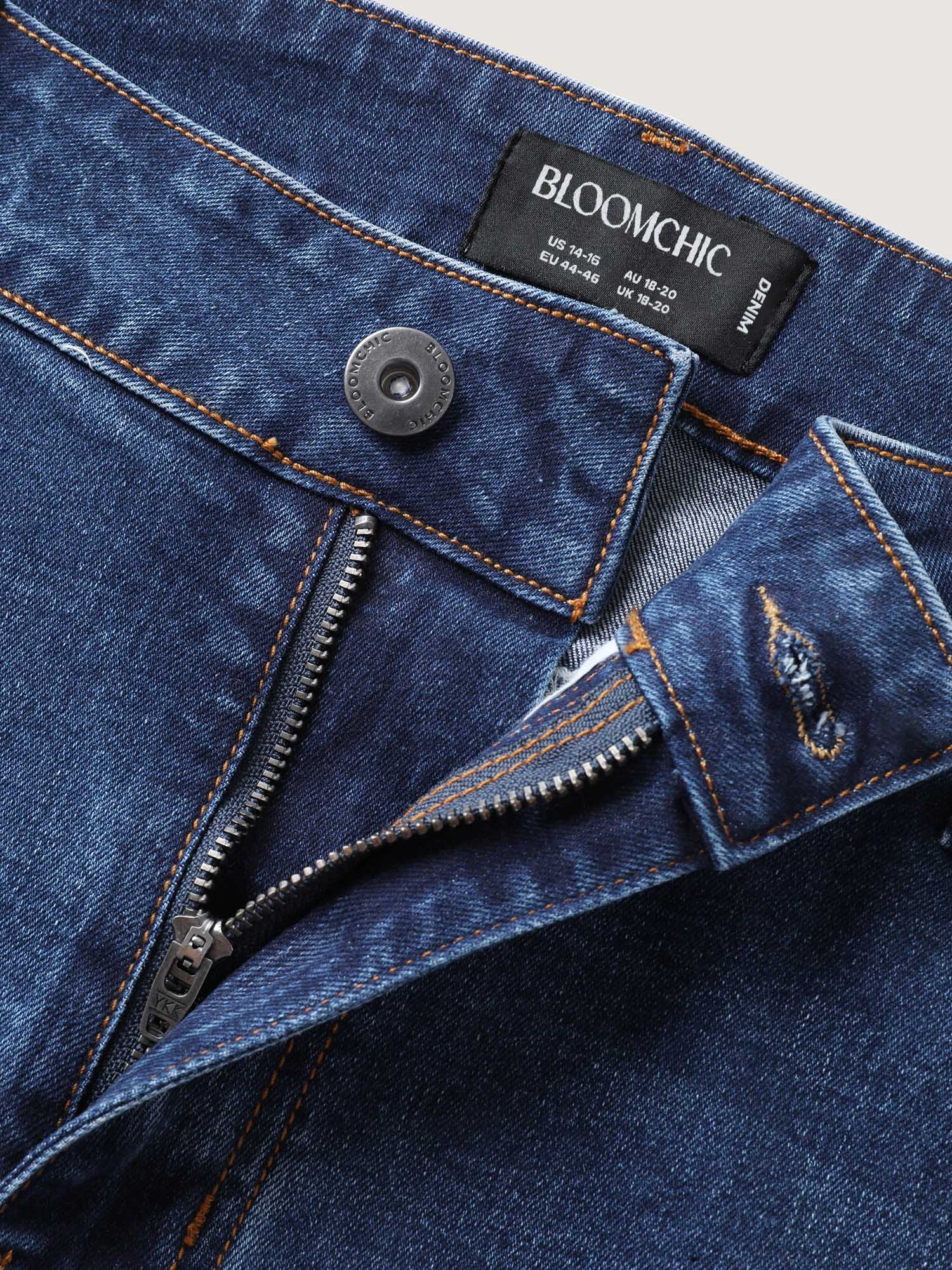 Vintage Split Hem Straight-Leg Jeans - Image 6