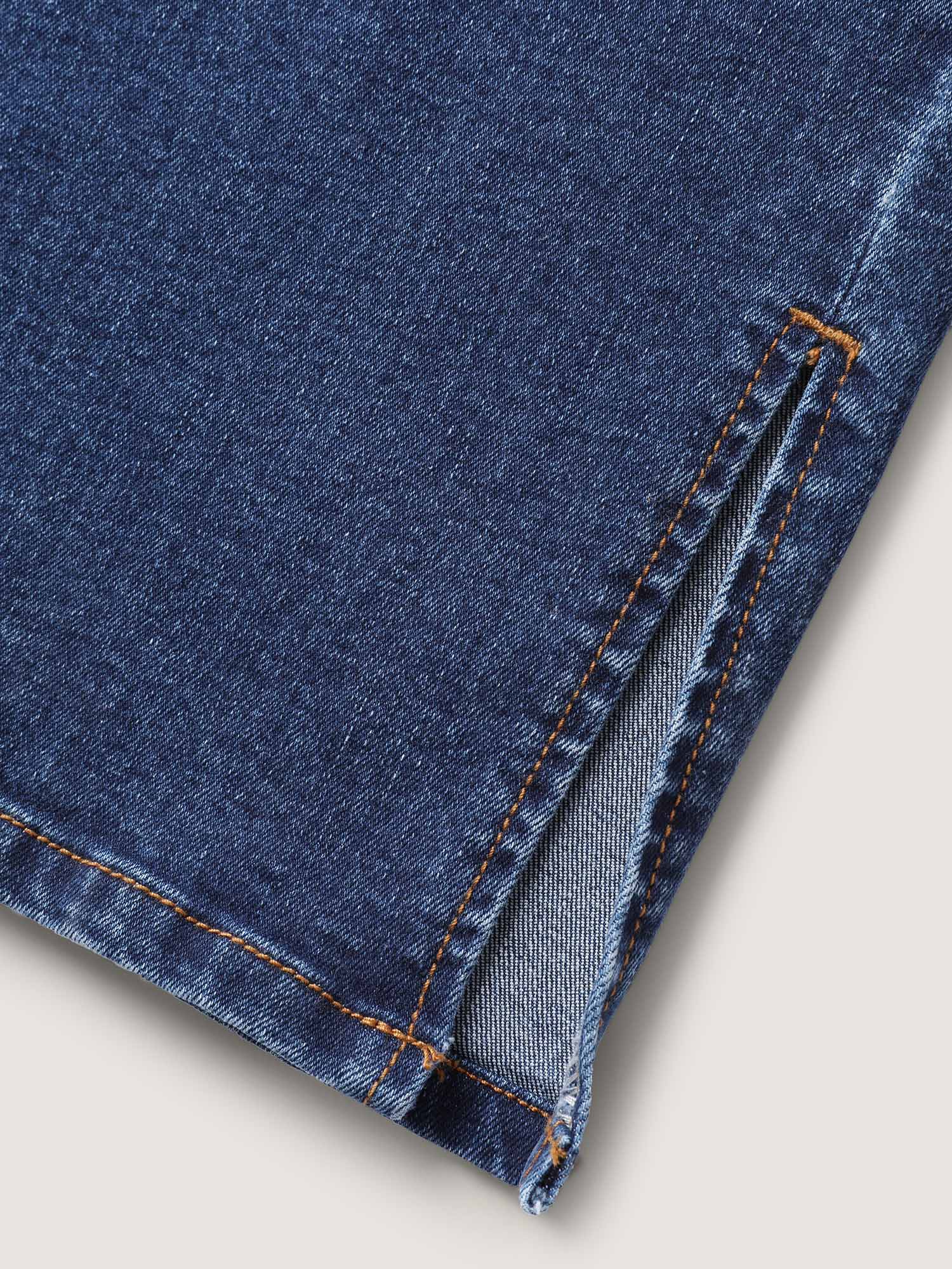 Vintage Split Hem Straight-Leg Jeans - Image 7