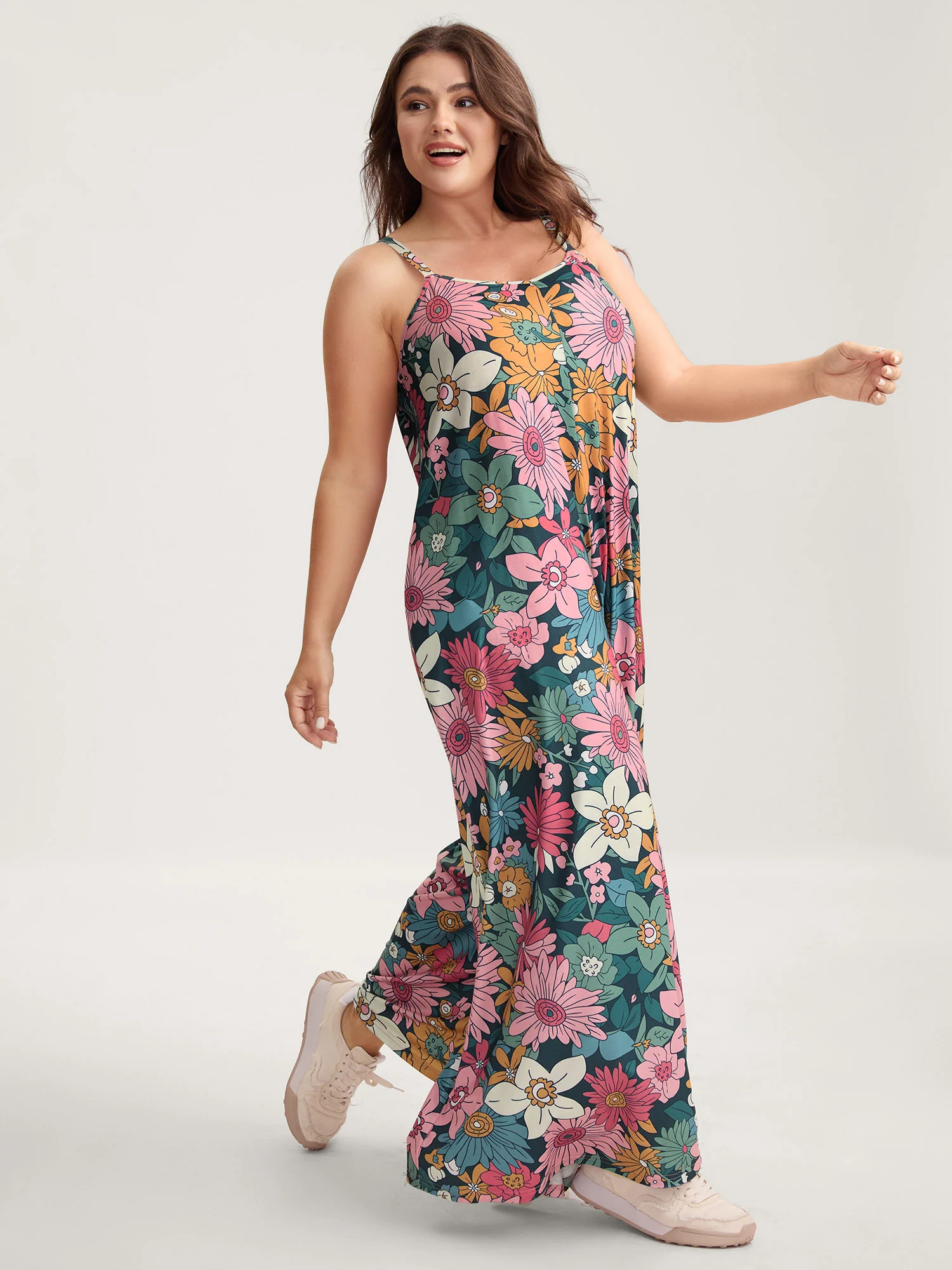 Vivid Groove Stretchy Adjustable Jumpsuit - Image 10