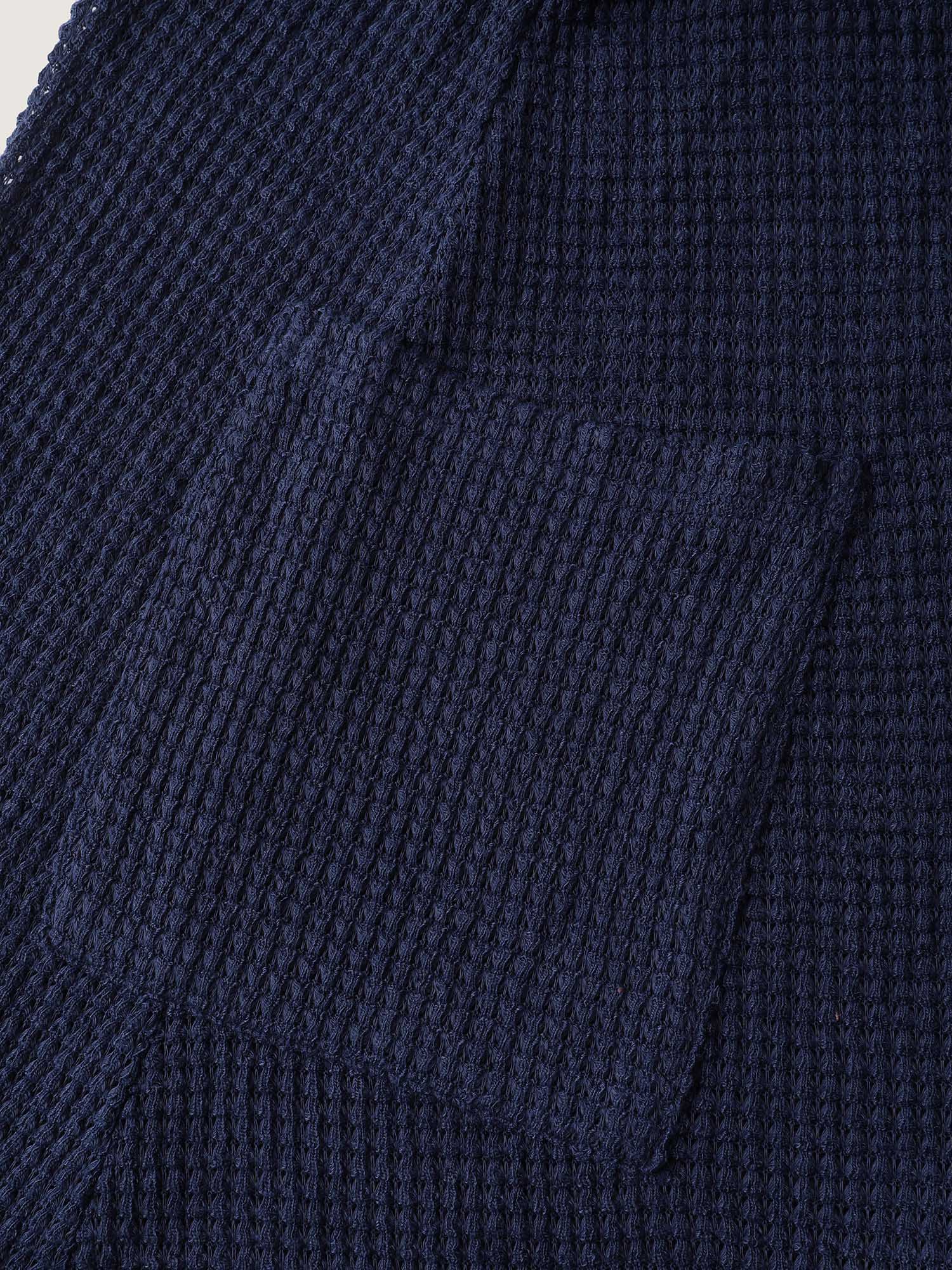 Waffle Textured Arc Hem Jacket - Image 5