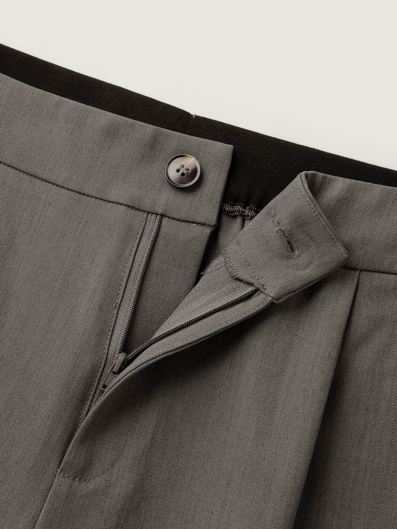 Waist-Cinched Spliced Straight-Leg Pants - Image 6