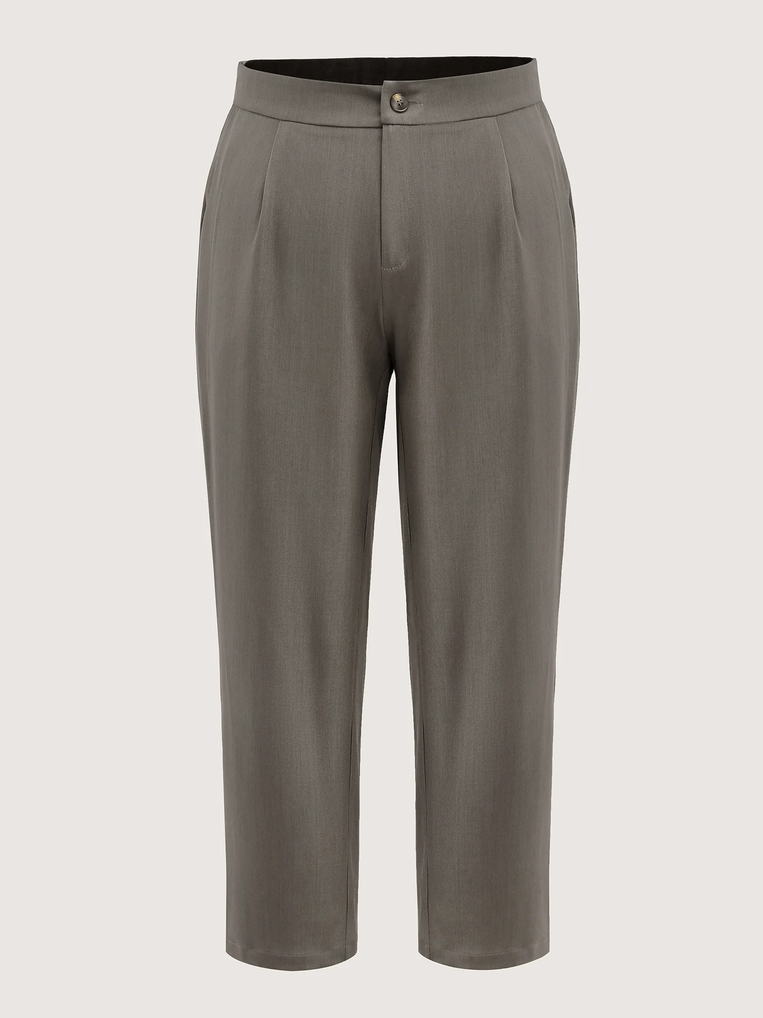 Waist-Cinched Spliced Straight-Leg Pants - Image 7