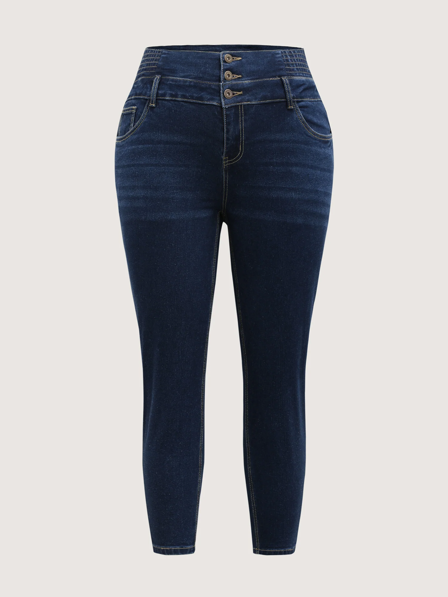 Waist-Cinching Sculpted Skinny-Fit Jeans - Image 6