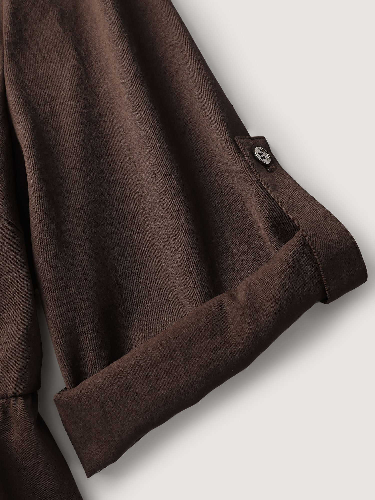 Waist Defining Tab Sleeve Blouse - Image 5