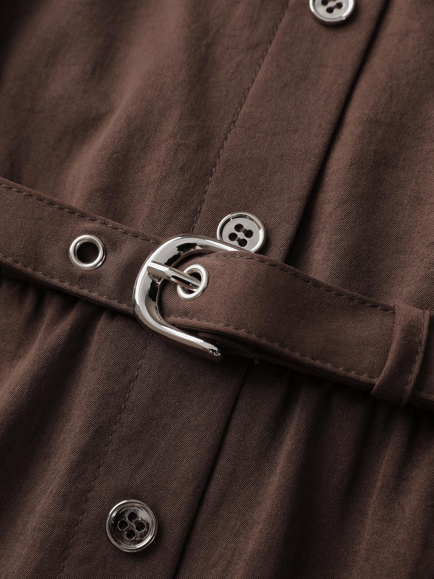 Waist Defining Tab Sleeve Blouse - Image 6
