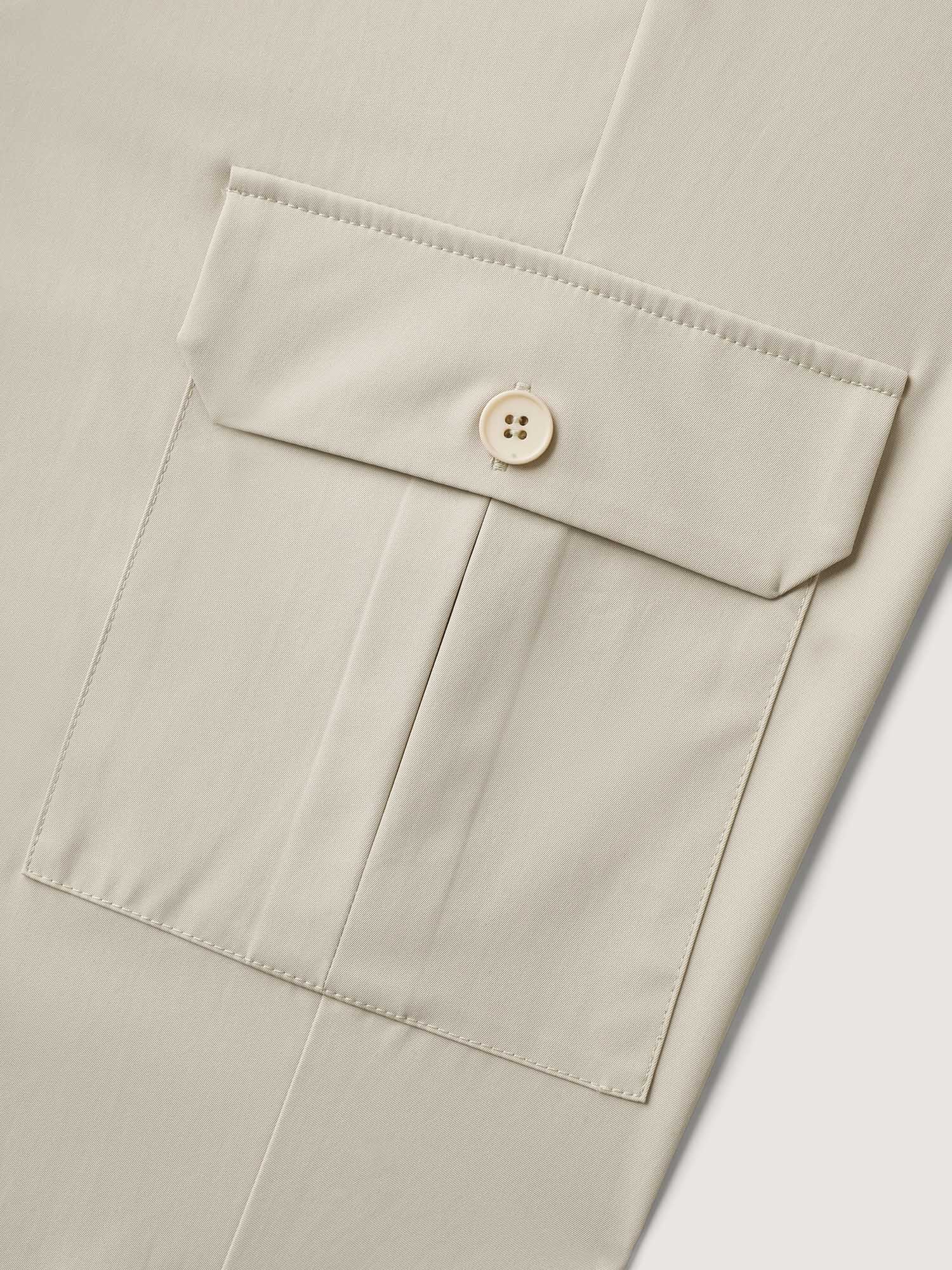 Waist Drawstring Pockets Straight-Leg Pants - Image 6