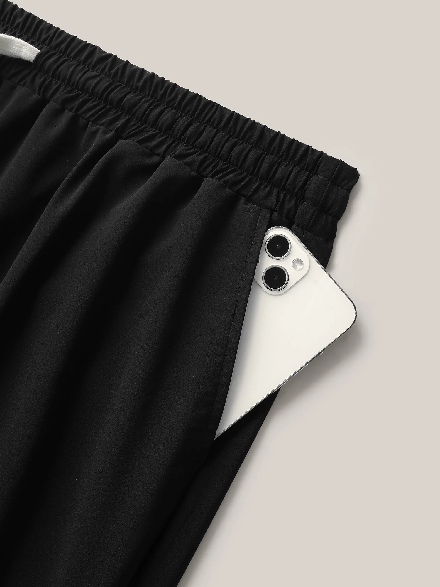 Quick-Dry Waist Drawstring Straight-Leg Pants - Image 5