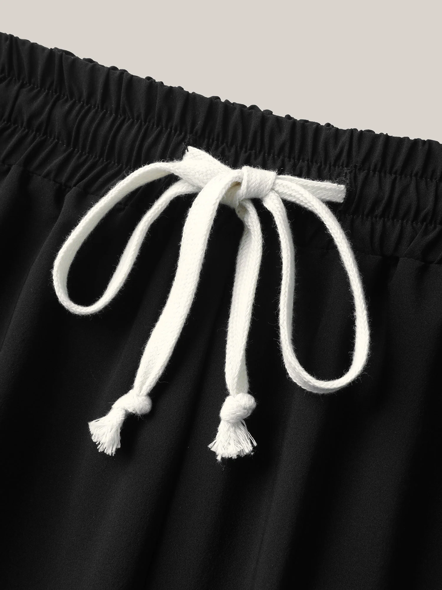Quick-Dry Waist Drawstring Straight-Leg Pants - Image 6