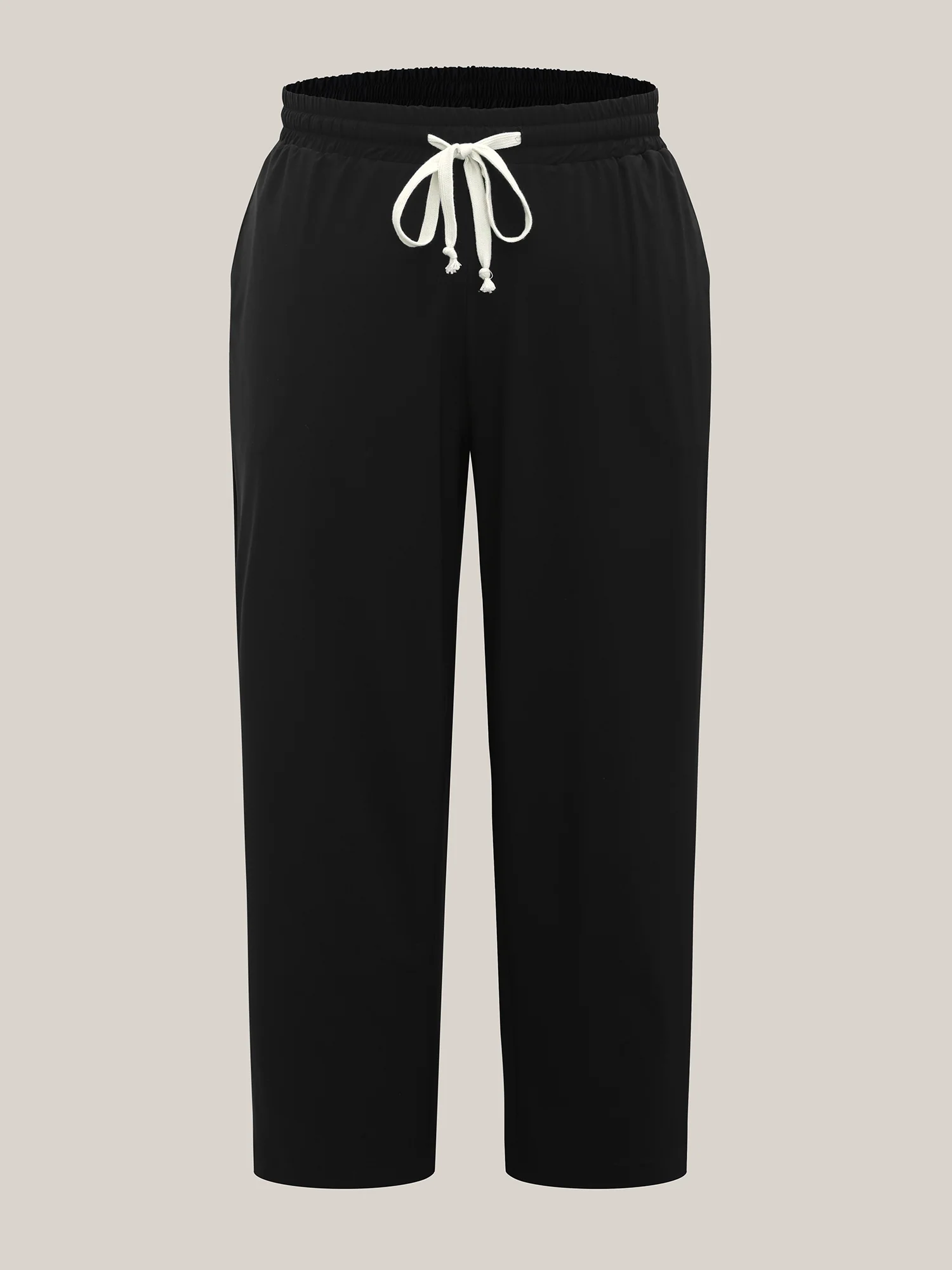 Quick-Dry Waist Drawstring Straight-Leg Pants - Image 7