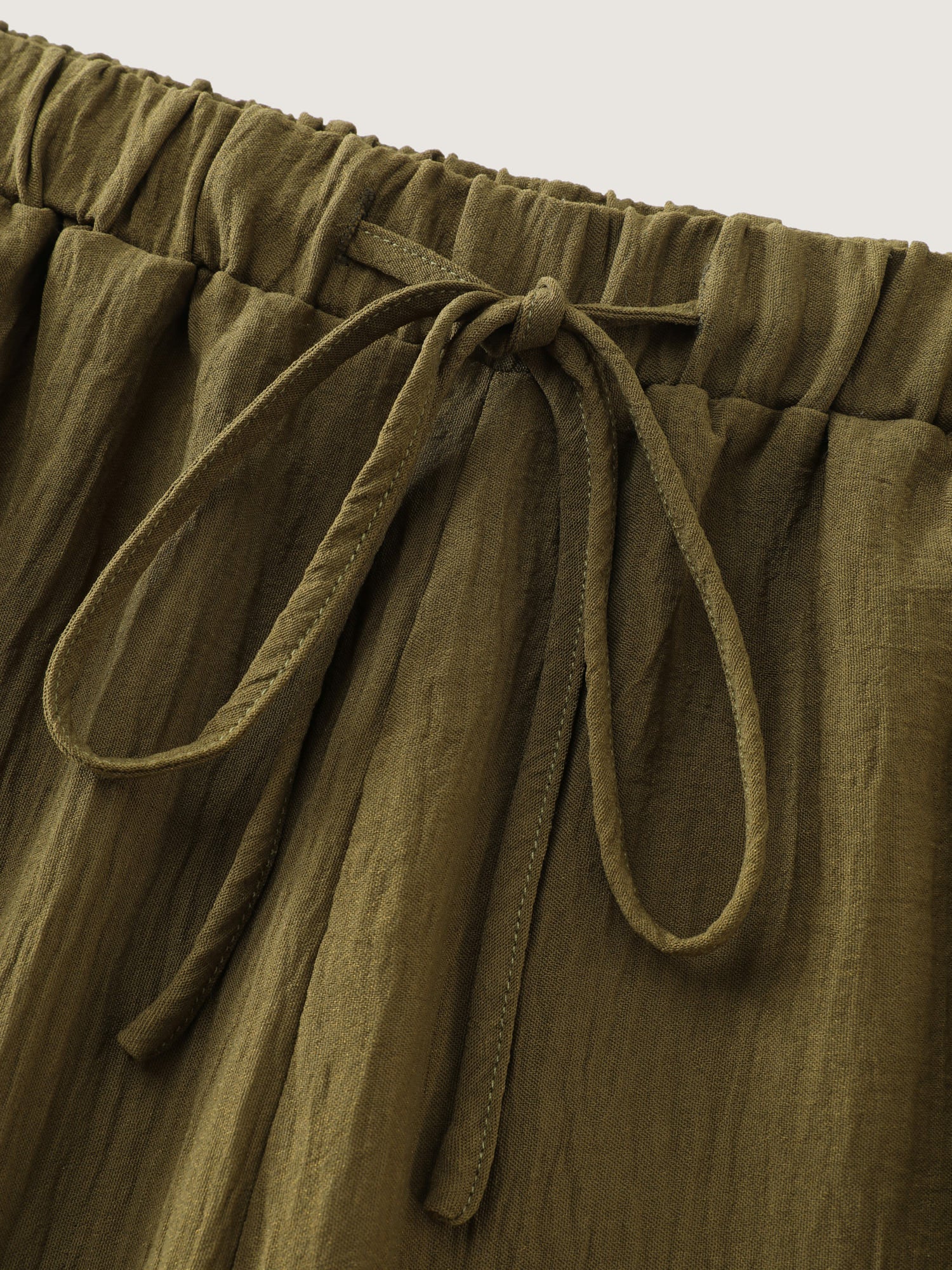 Waist-Tie Slit Cuffs Pants - Image 7