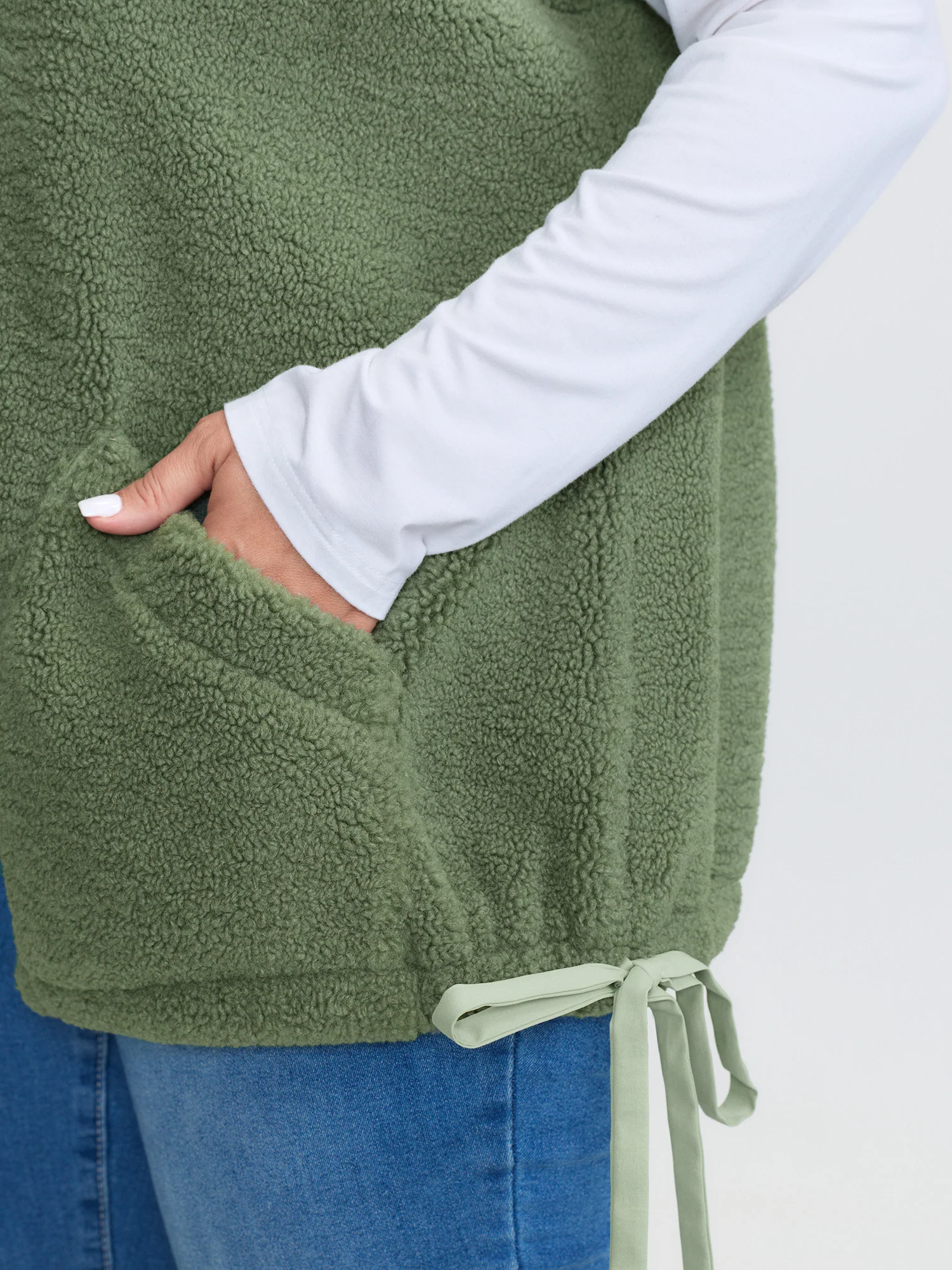 Warm & Cozy Textured Pockets Vest - Image 5