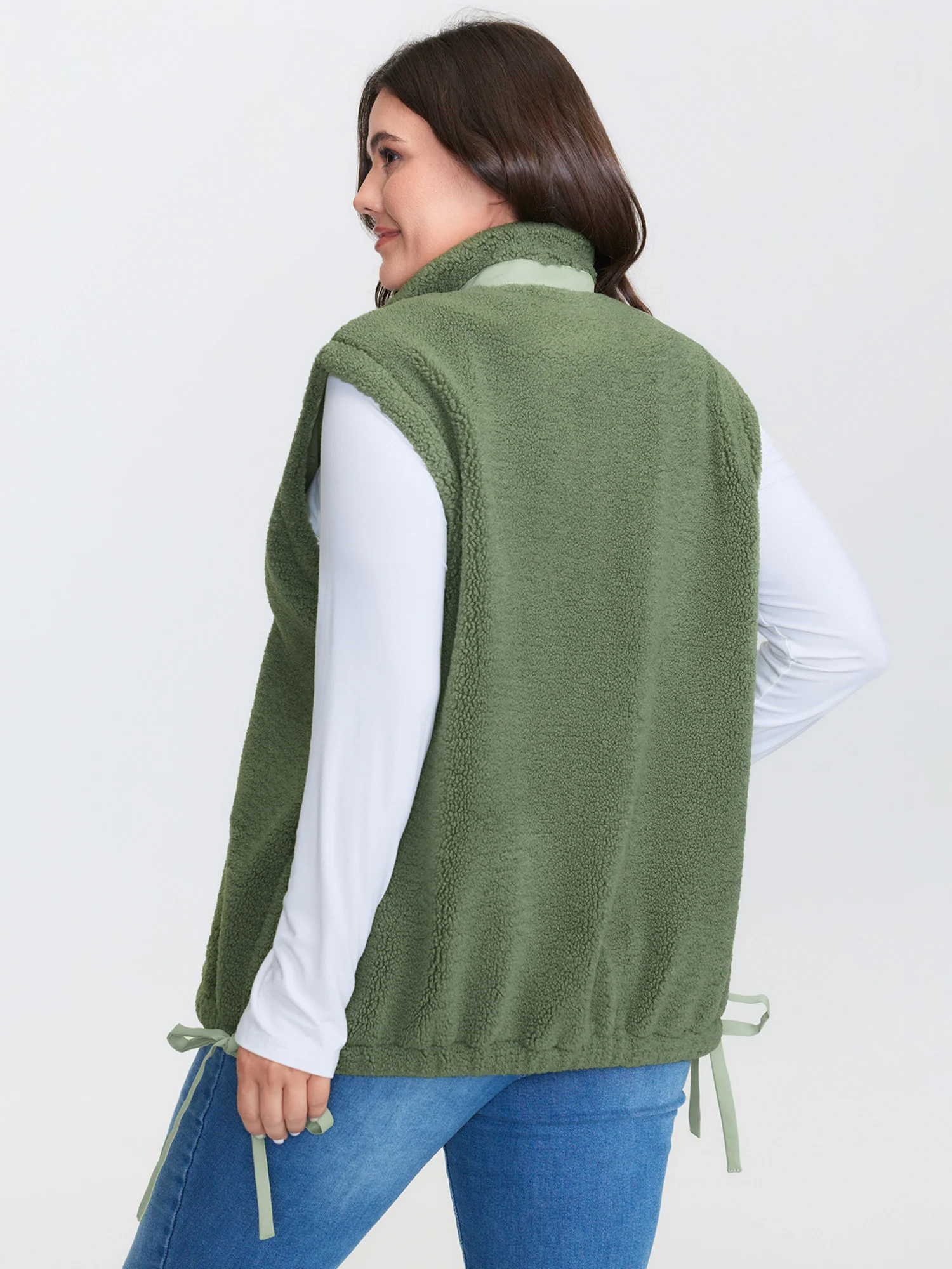 Warm & Cozy Textured Pockets Vest - Image 6