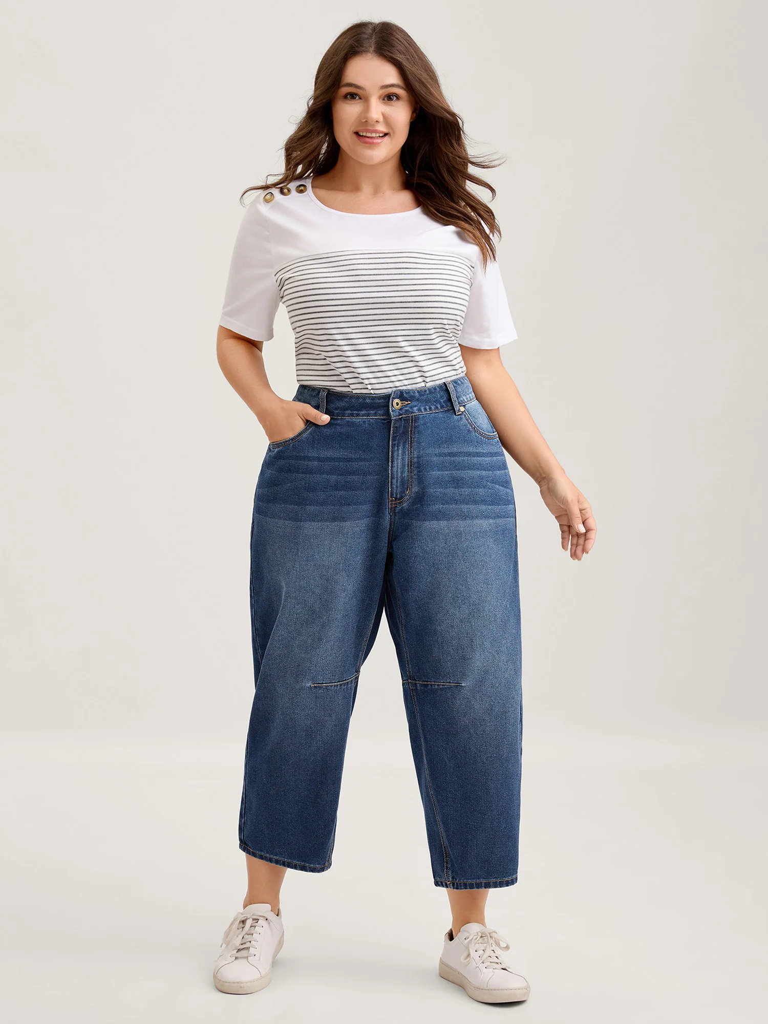 Wash Vintage Pockets Haren Jeans - Image 3