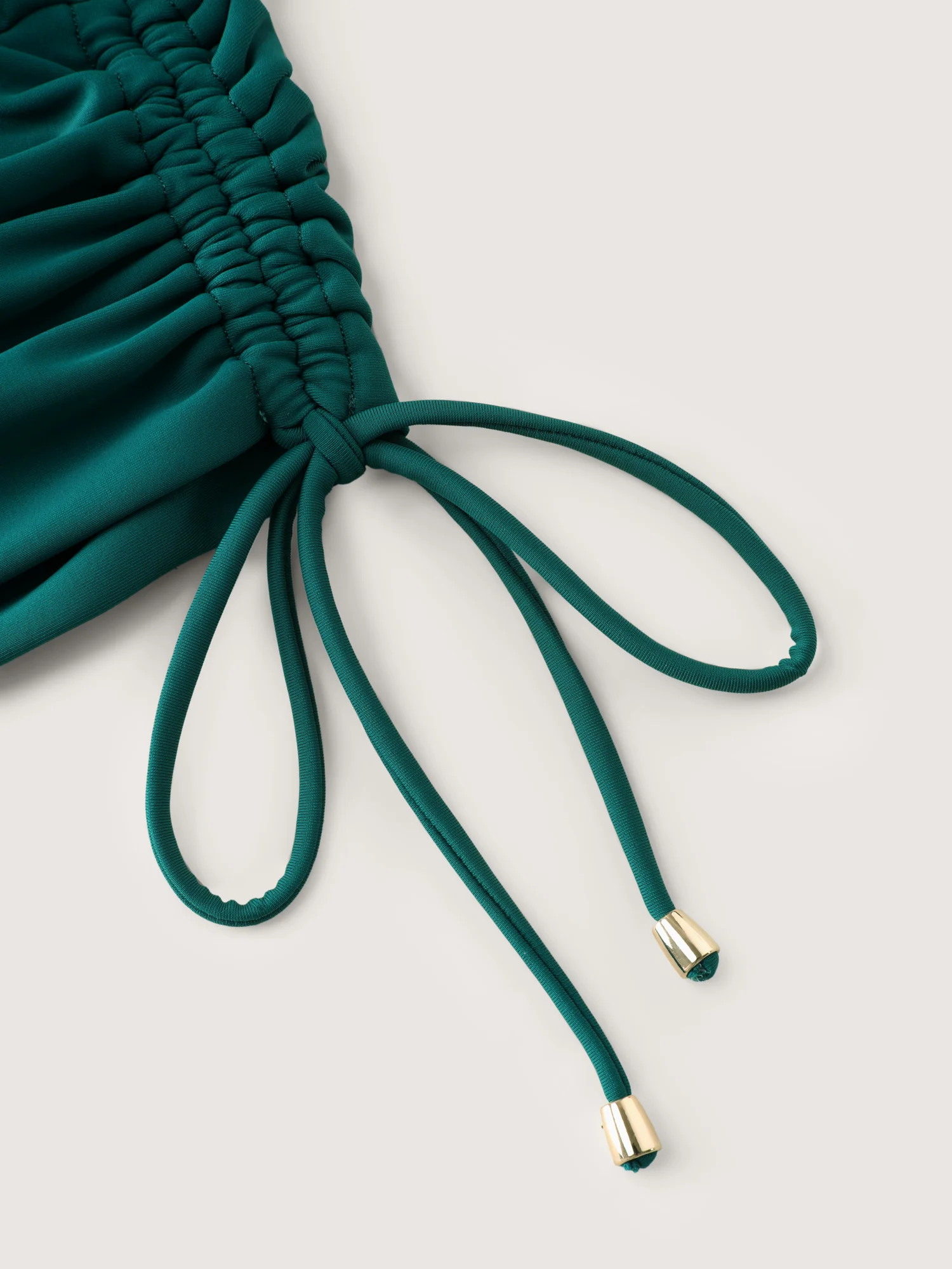Water Drop Cut-Out Ruched Swim Top - Image 5