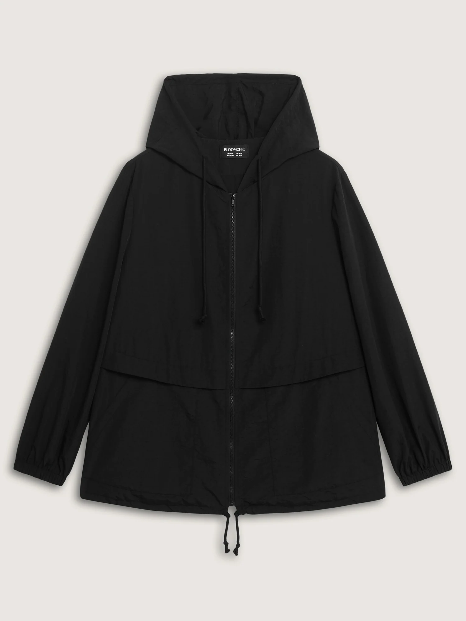 Water-Resistant Hooded Lined Zipper Jacket - Image 8