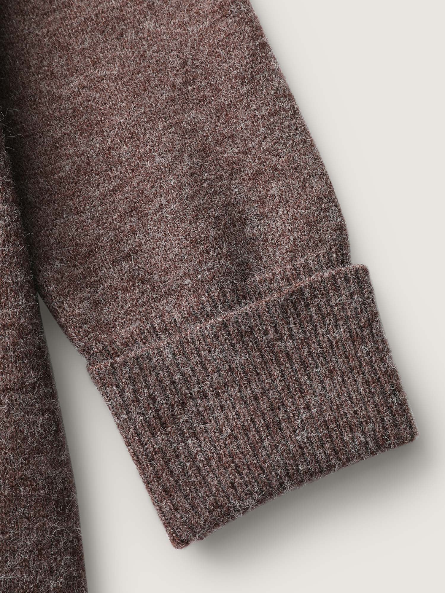 Wavy Arc Hem Tie-Front Knit Cardigan - Image 7