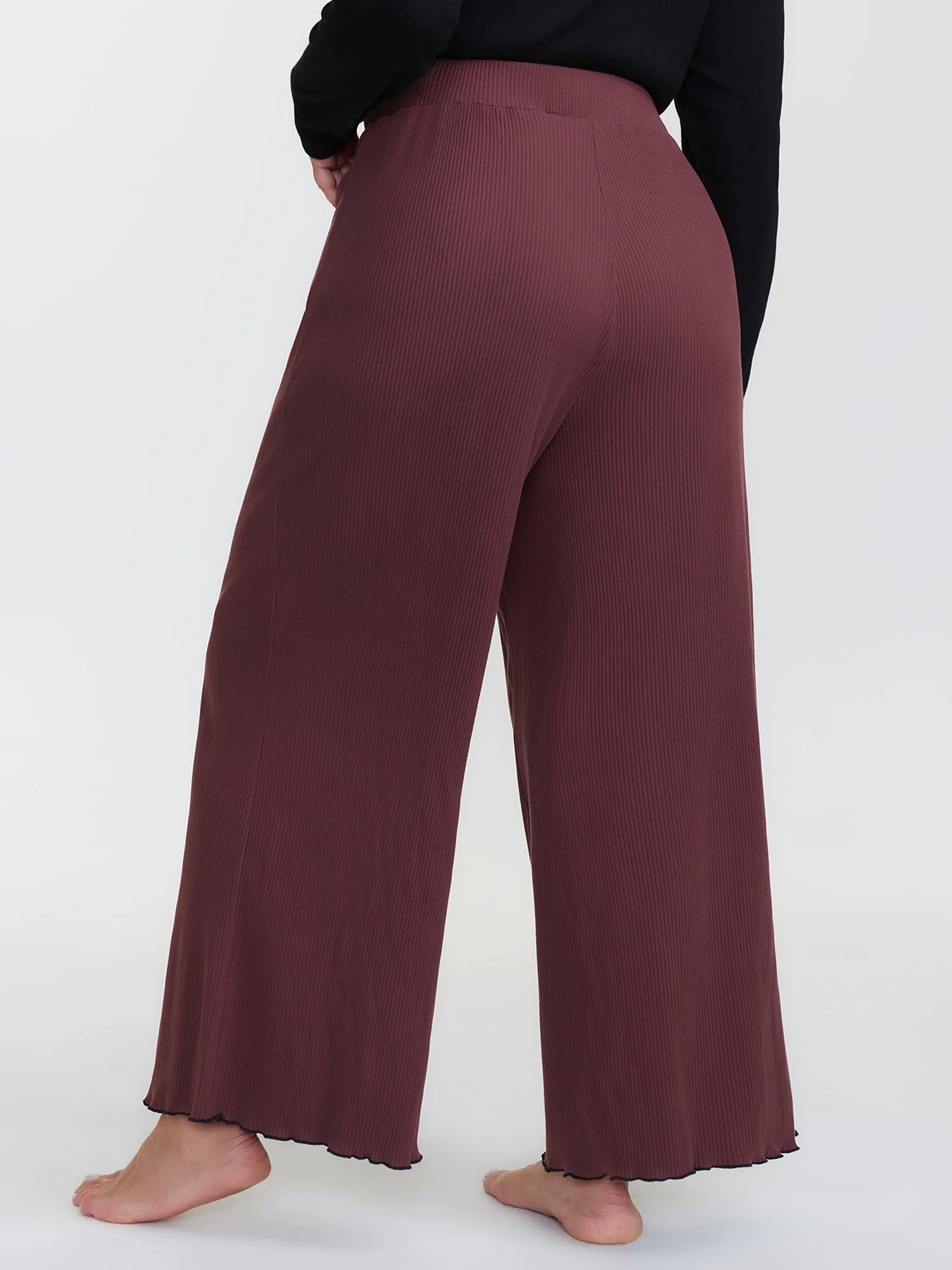 Wavy Edge Straight-Leg Lounge Bottoms - Image 5