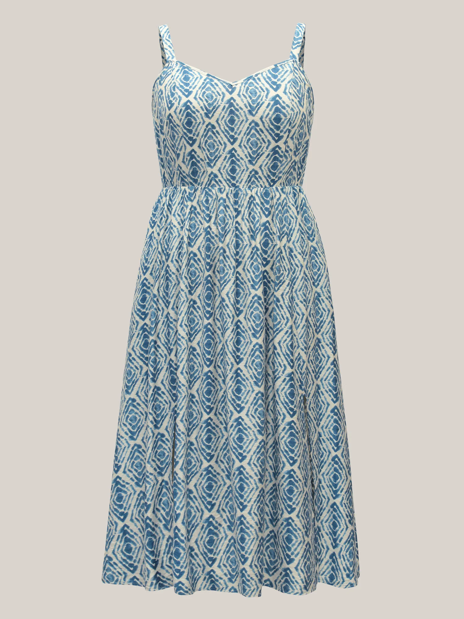 Wavy Print Cami Flowy Maxi Dress - Image 7