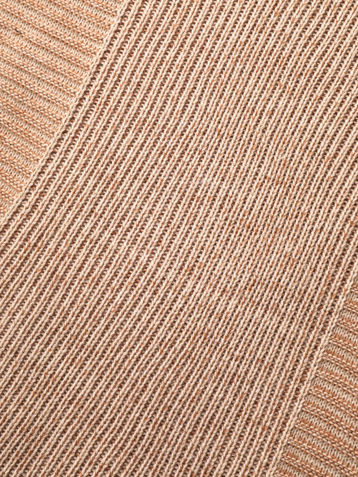 Wavy Textured Round Neck Pullover - Image 6