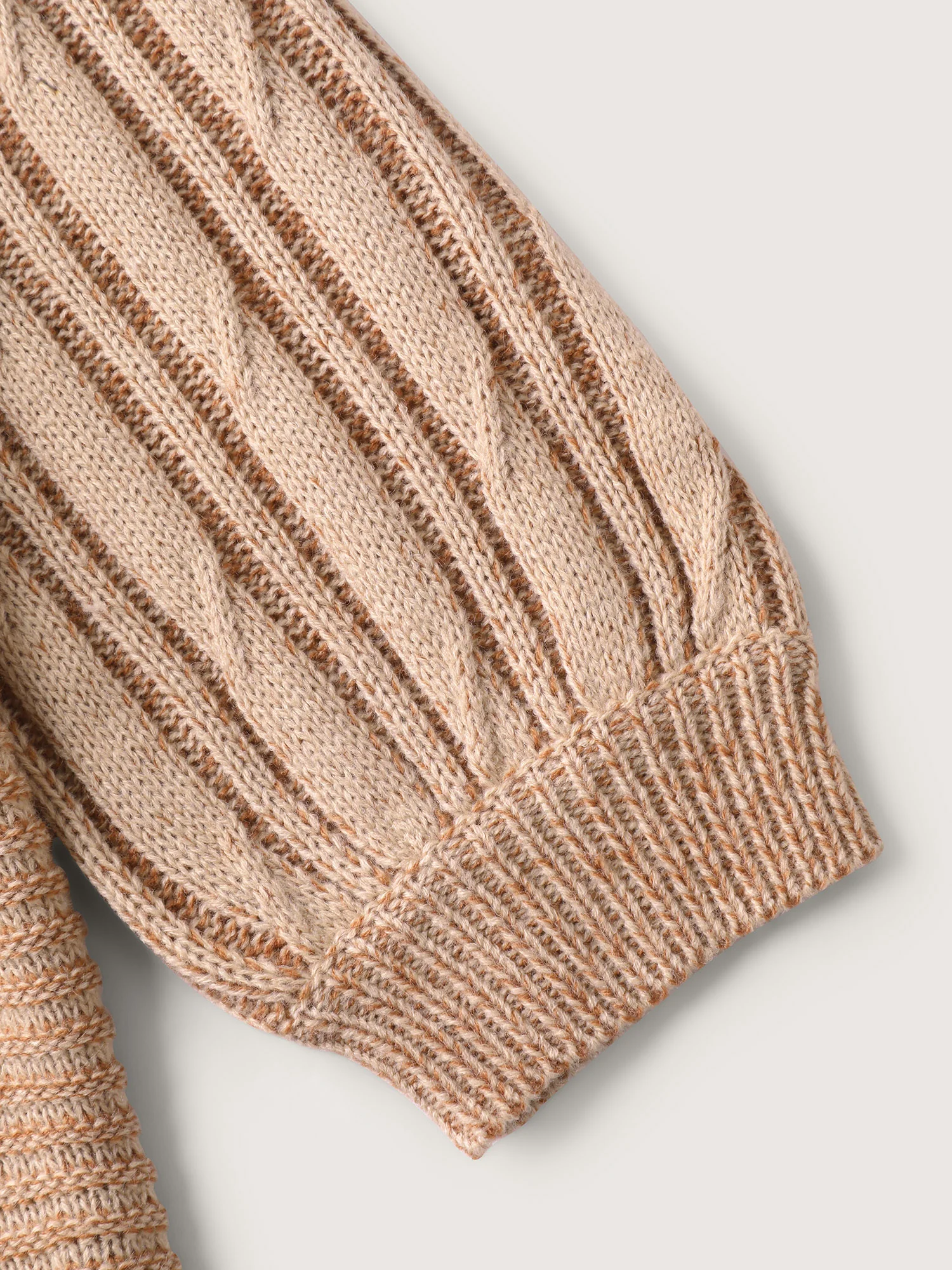 Wavy Textured Round Neck Pullover - Image 7