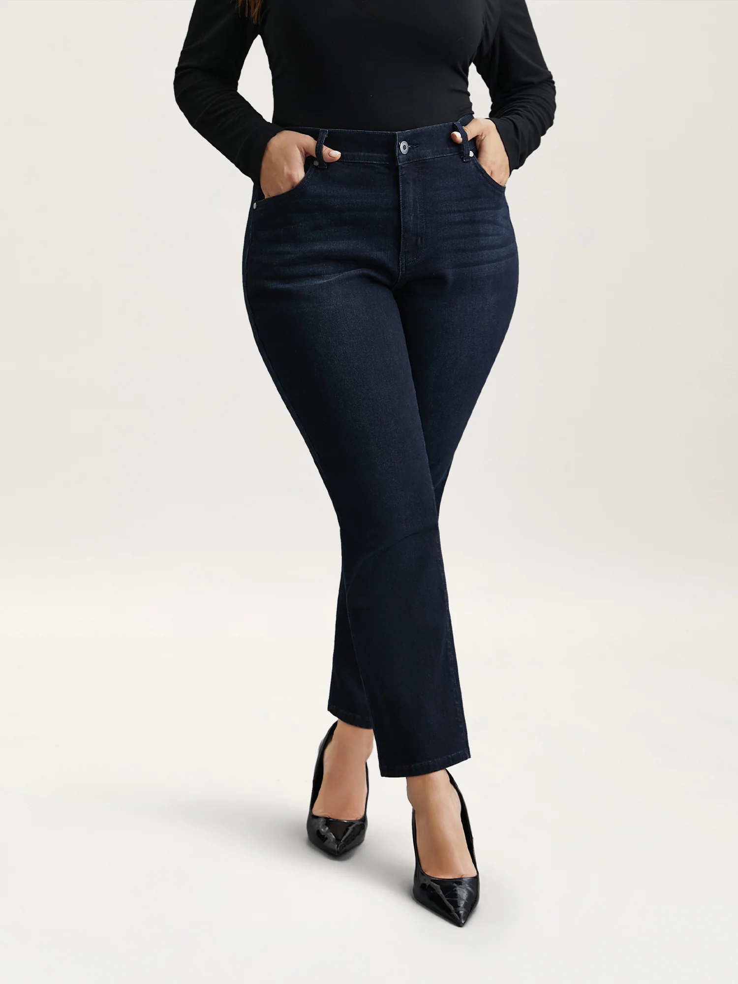 Whiskered Mid-Rise Skinny-Fit Jeans - Image 3