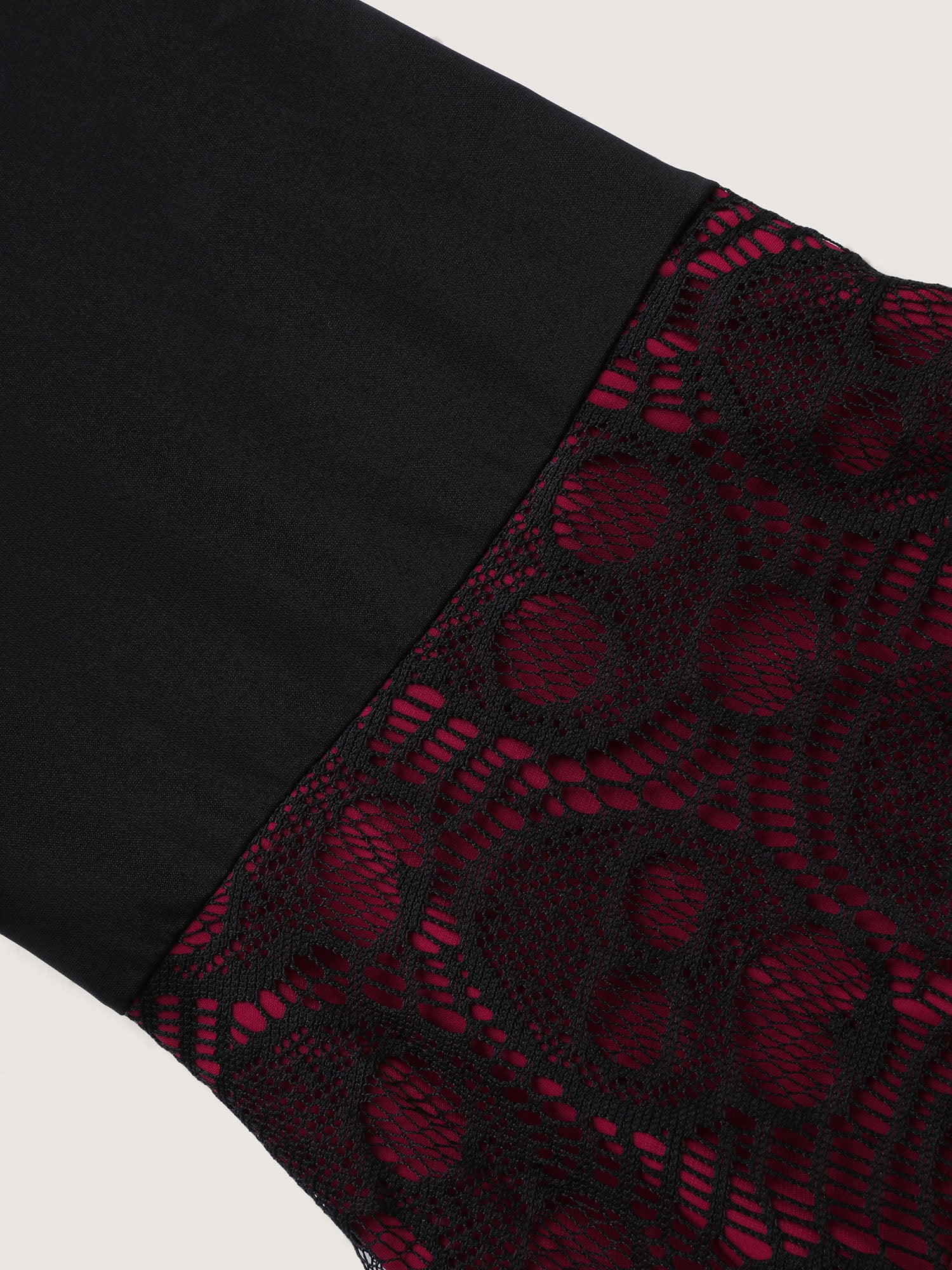 Wicked Witch Color Contrast Midi Dress - Image 6