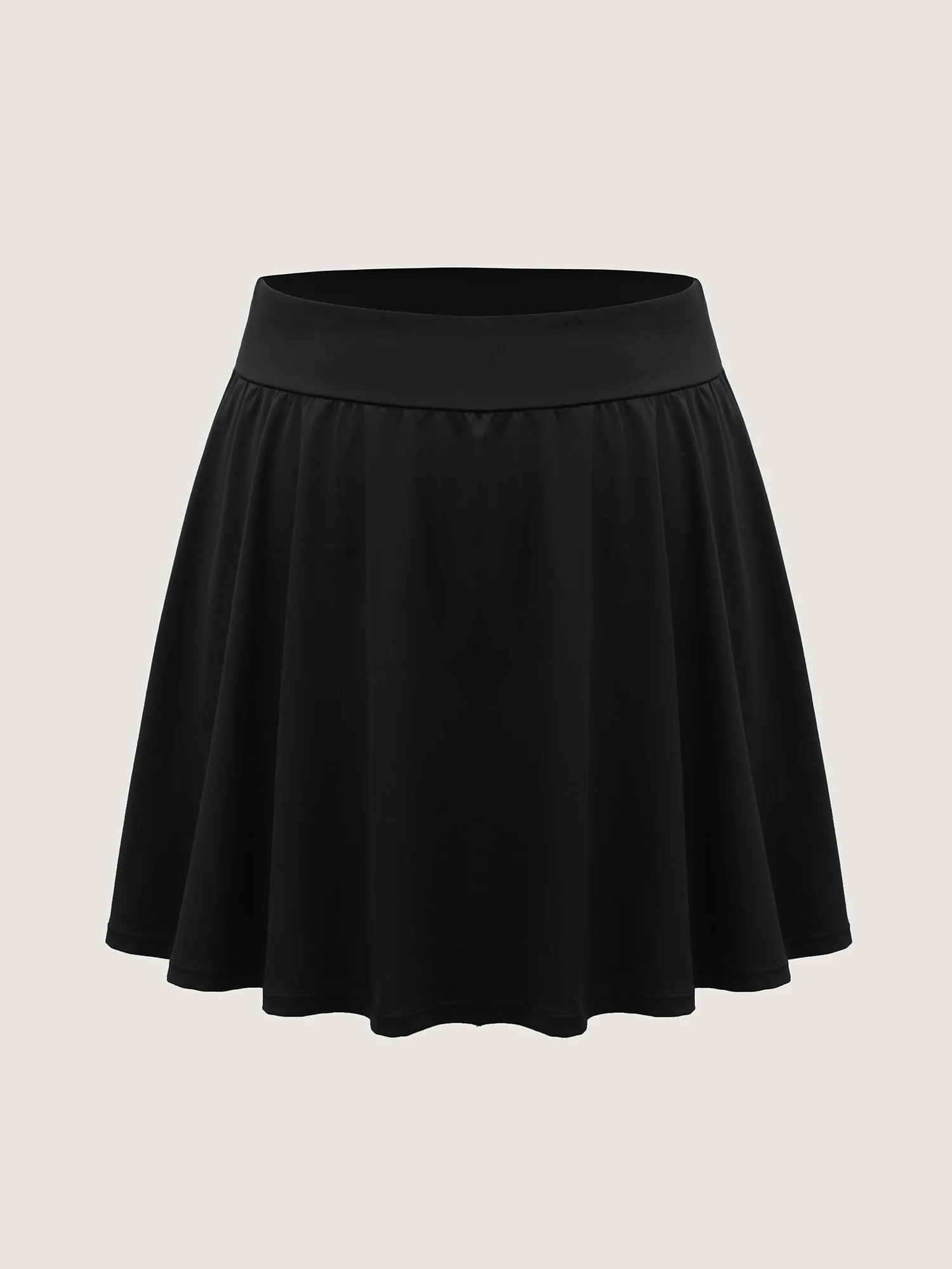 Wide Stretchy Waist Flared Midi Skirt - Image 6