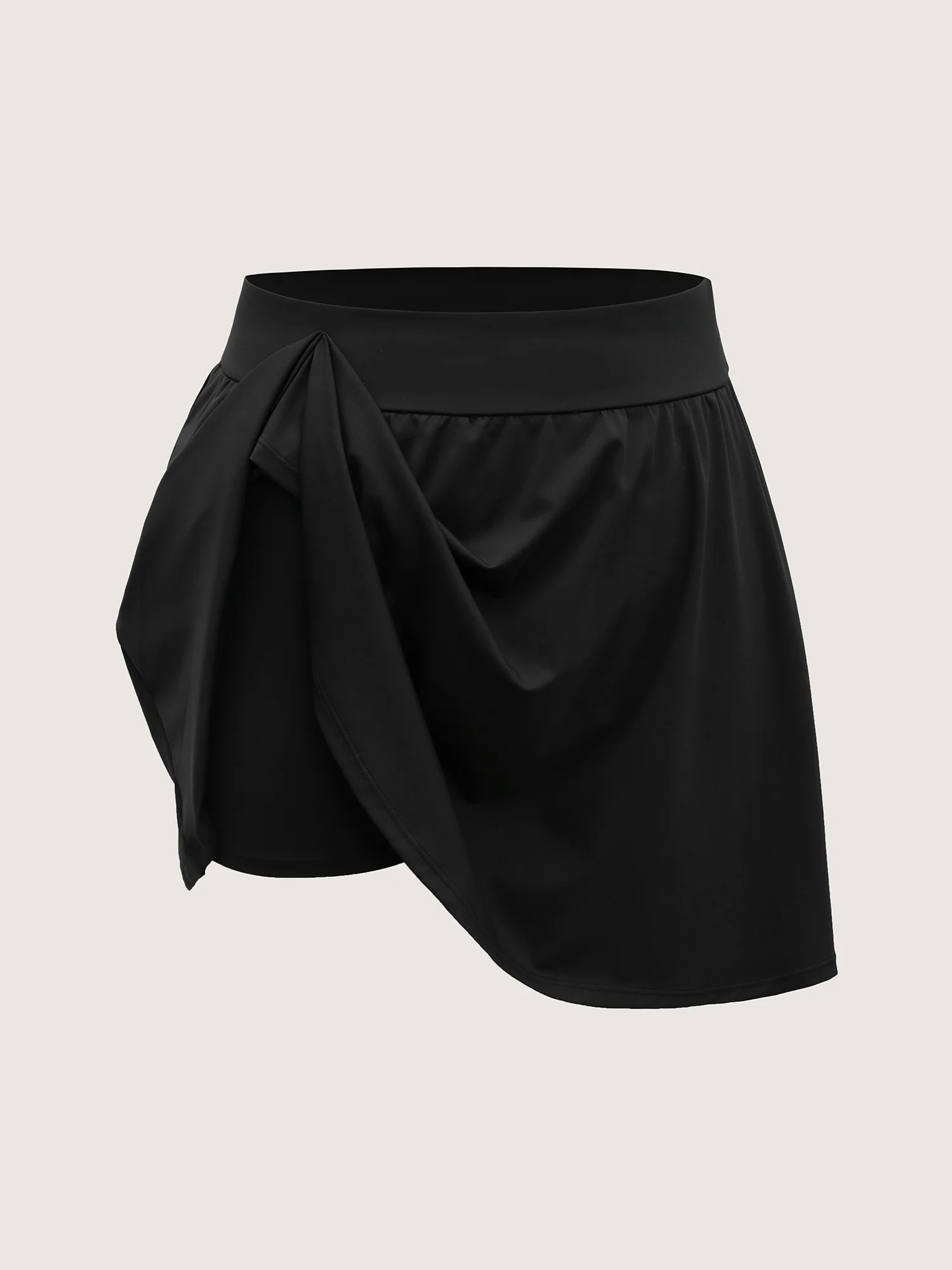 Wide Stretchy Waist Flared Midi Skirt - Image 7