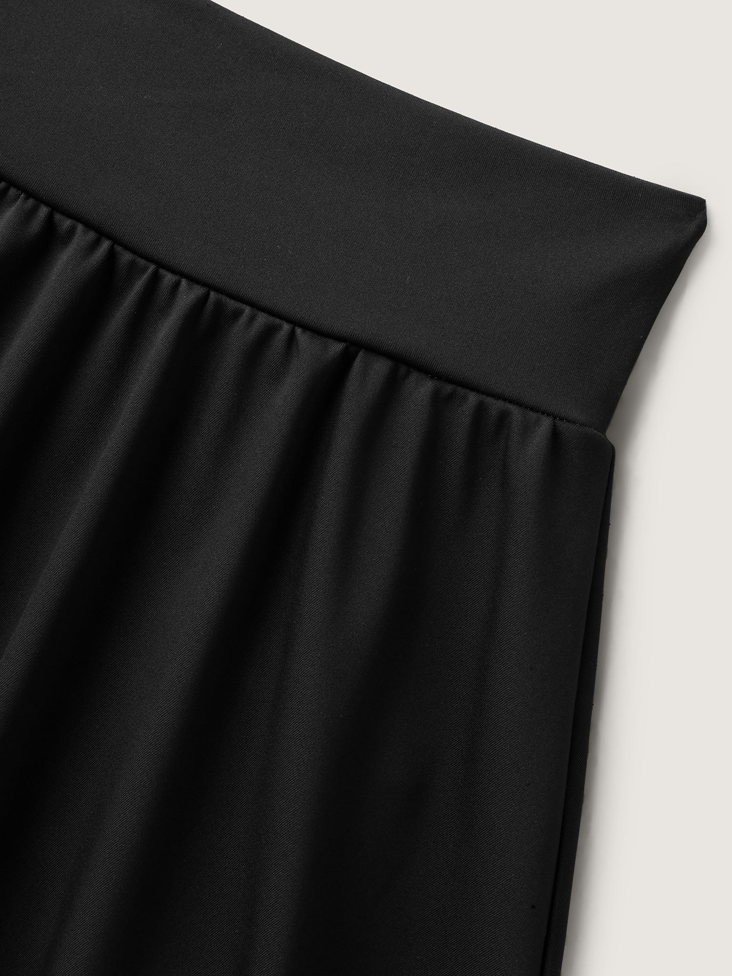 Wide Stretchy Waist Flared Midi Skirt - Image 9