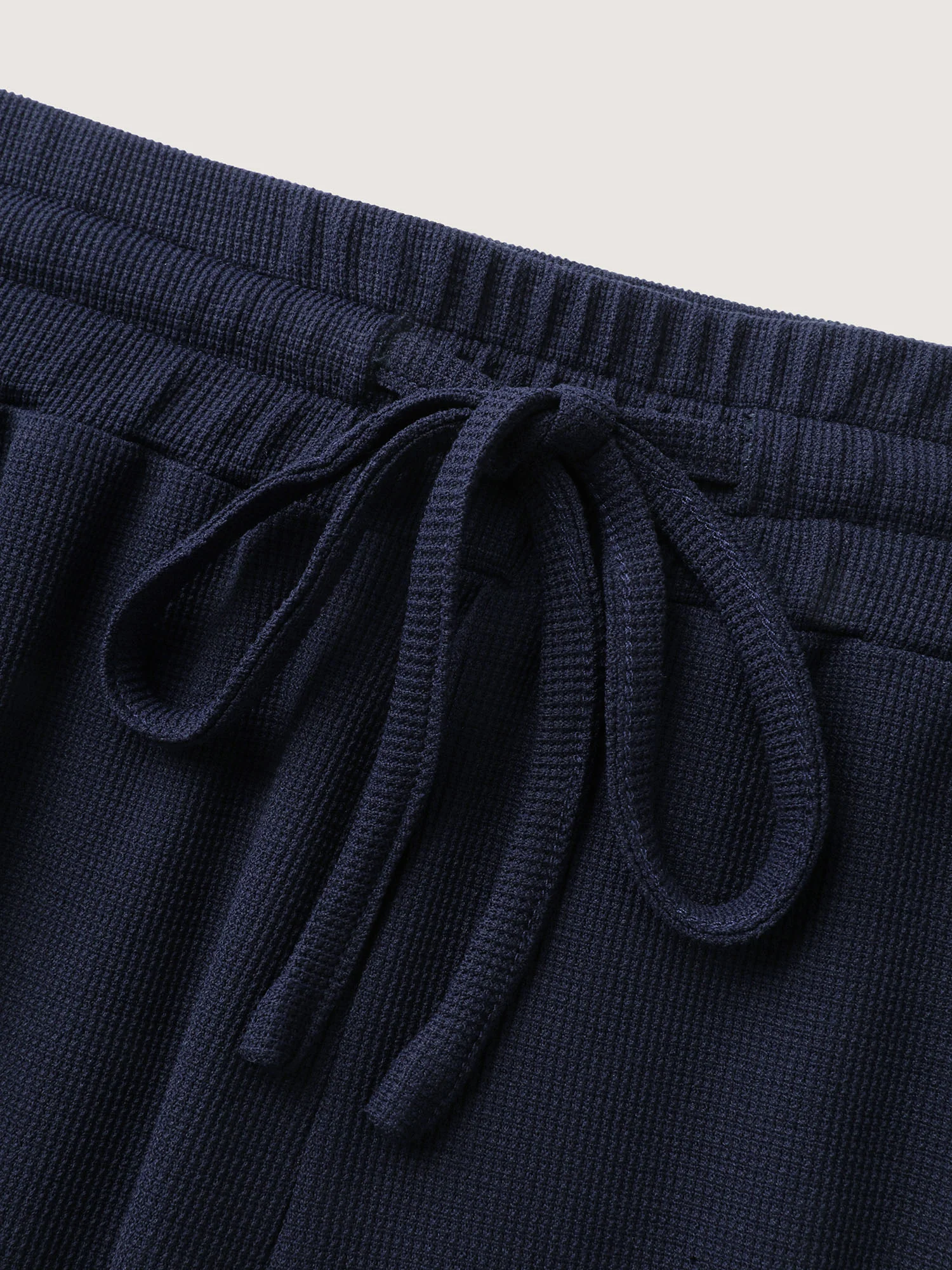 Wide Waistband Textured Wide-Leg Pants - Image 7