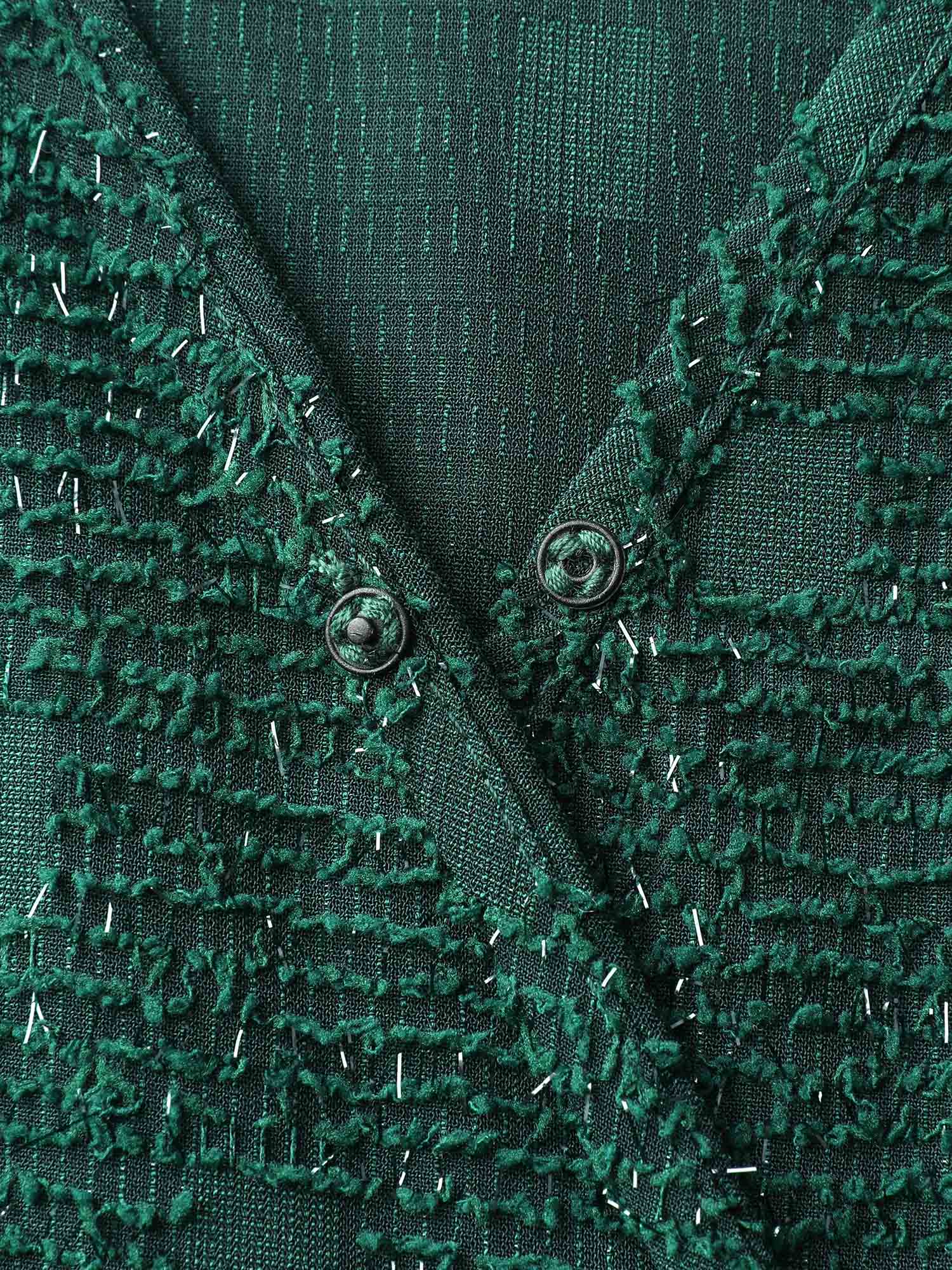 Woven Pleated Waist-Defining Wrap Midi Dress - Image 6