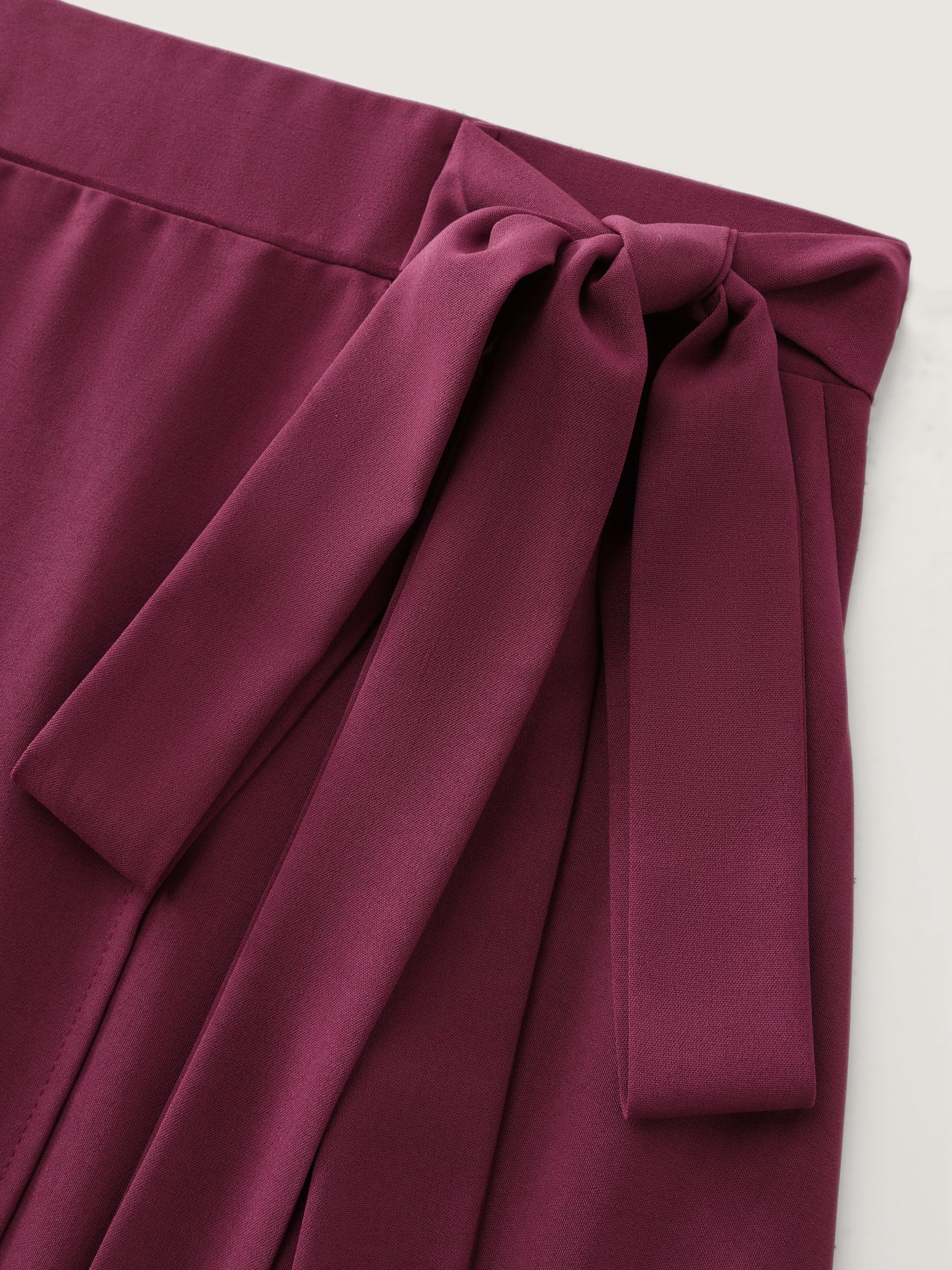 Wrap Side-Tie Flowy Midi Skirt - Image 7