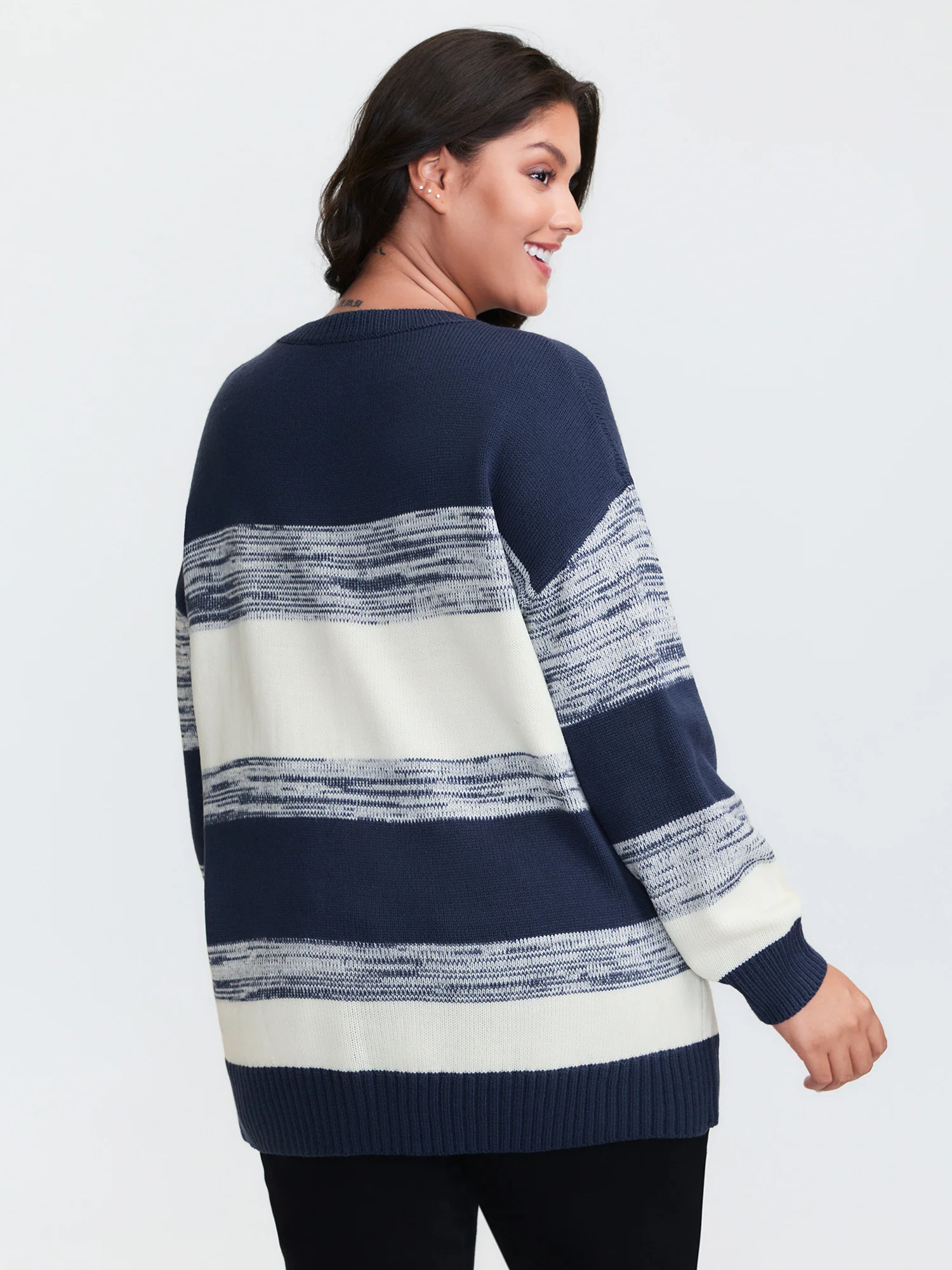 Yarn Blend Colorblock Pullover - Image 4