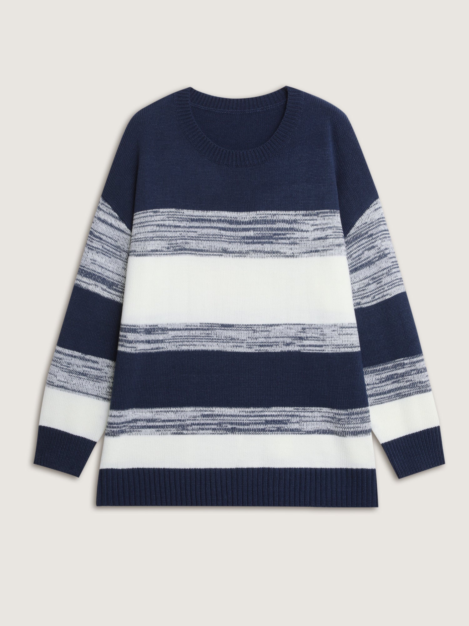 Yarn Blend Colorblock Pullover - Image 7