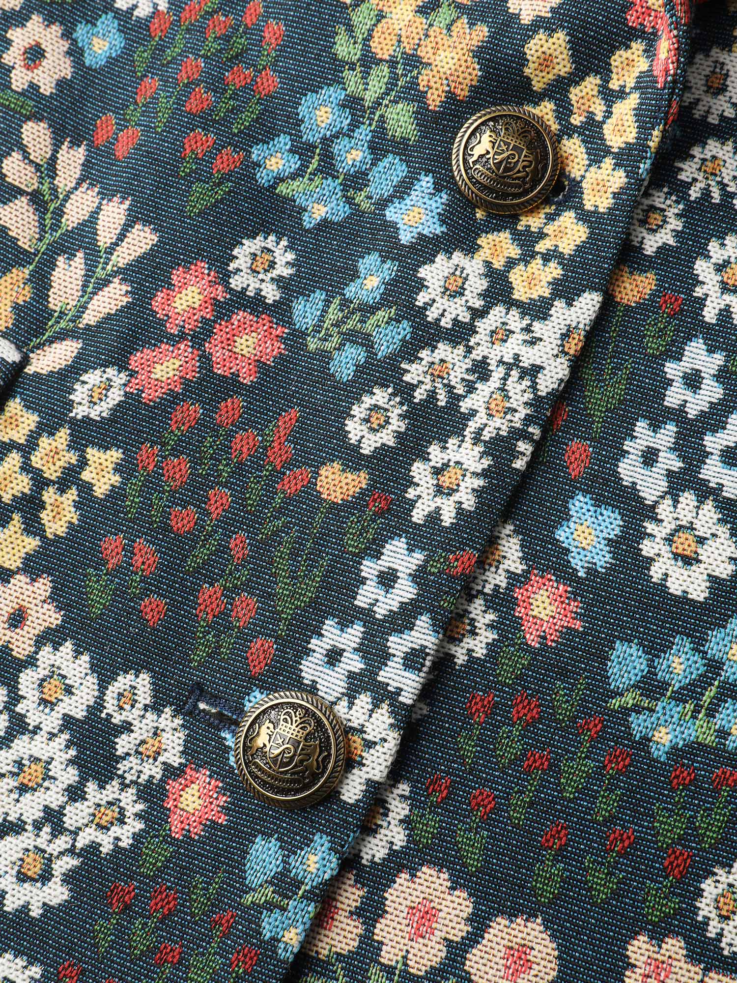 Yarn Dyed Jacquard Colorful Blazer - Image 7