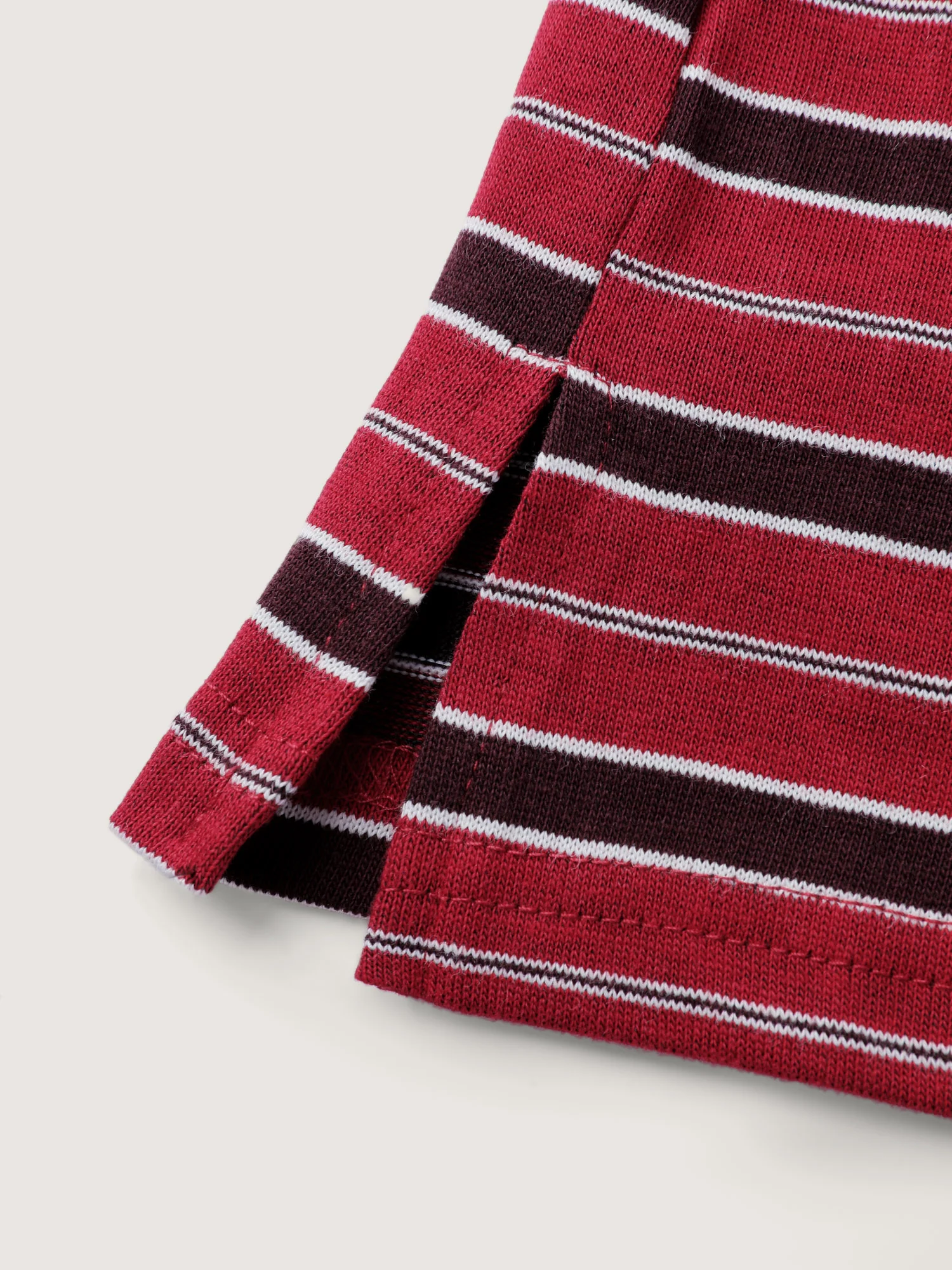 Yarn-Dyed Stretchy Stripes Collar Sweatshirt - Image 6