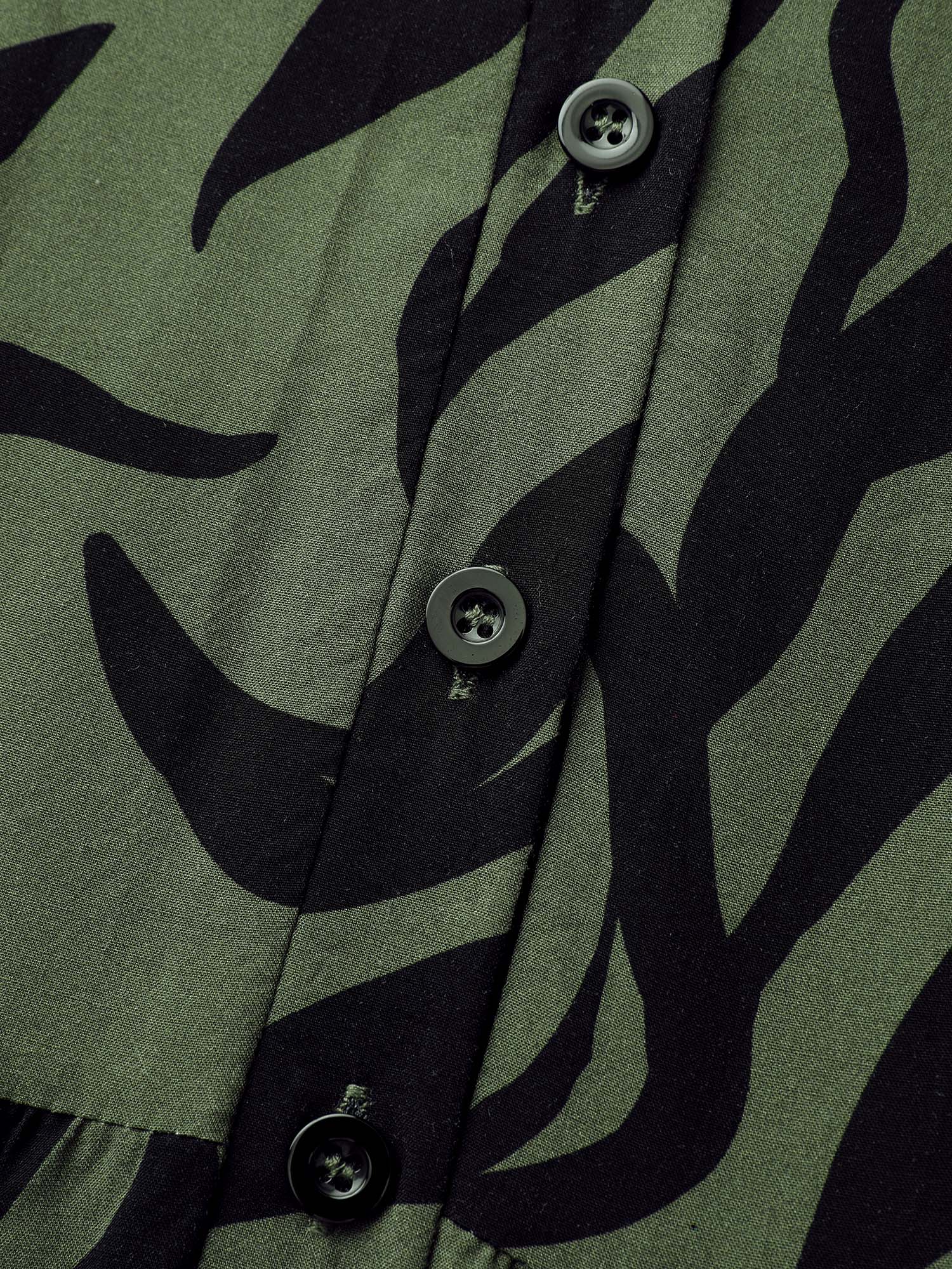 Zebra Print Stretchy Belted Waist Jumpsuit - Image 6