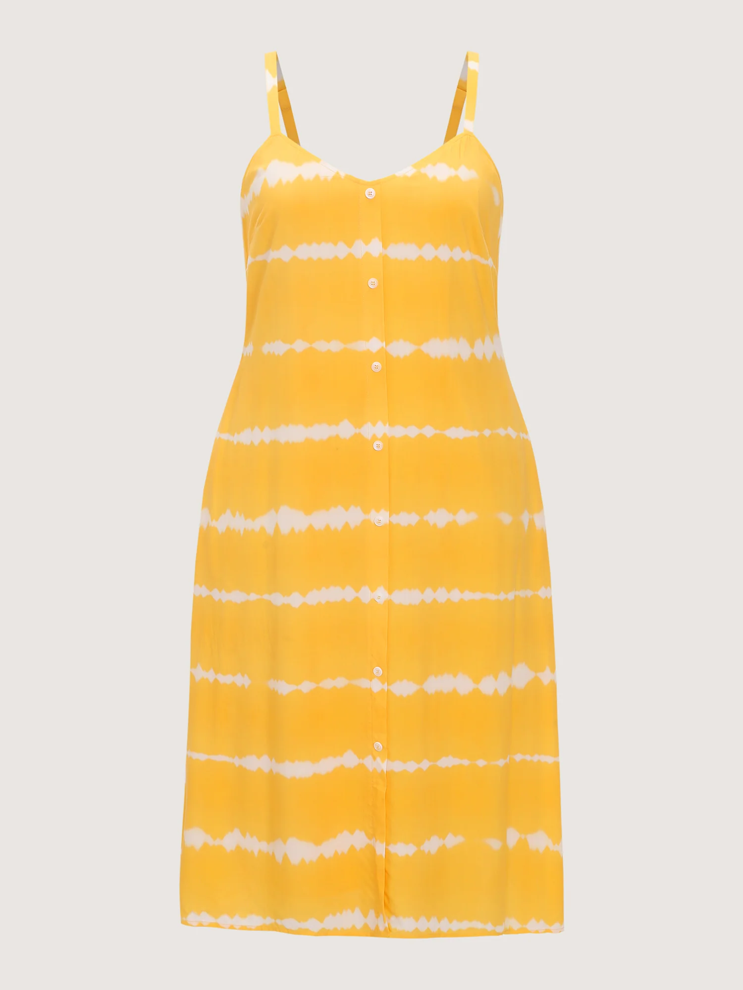 Zesty Striped Print A-Line Pockets Midi Dress - Image 7
