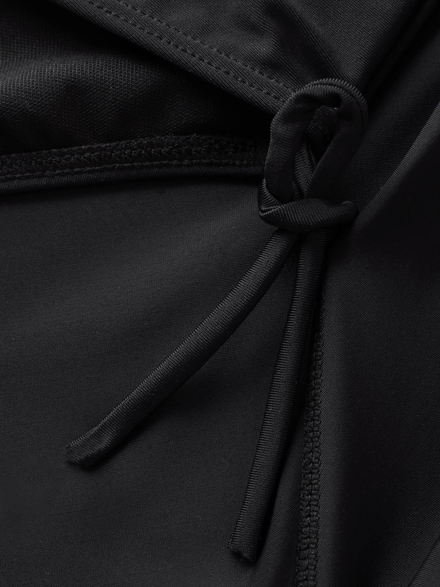 Zipper Front Color Contrast Swim Dress - Image 9