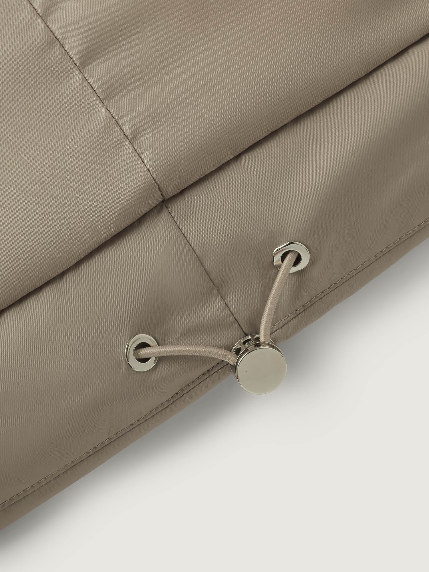 Zipper High Neck Hooded Quilted Jacket - Image 9